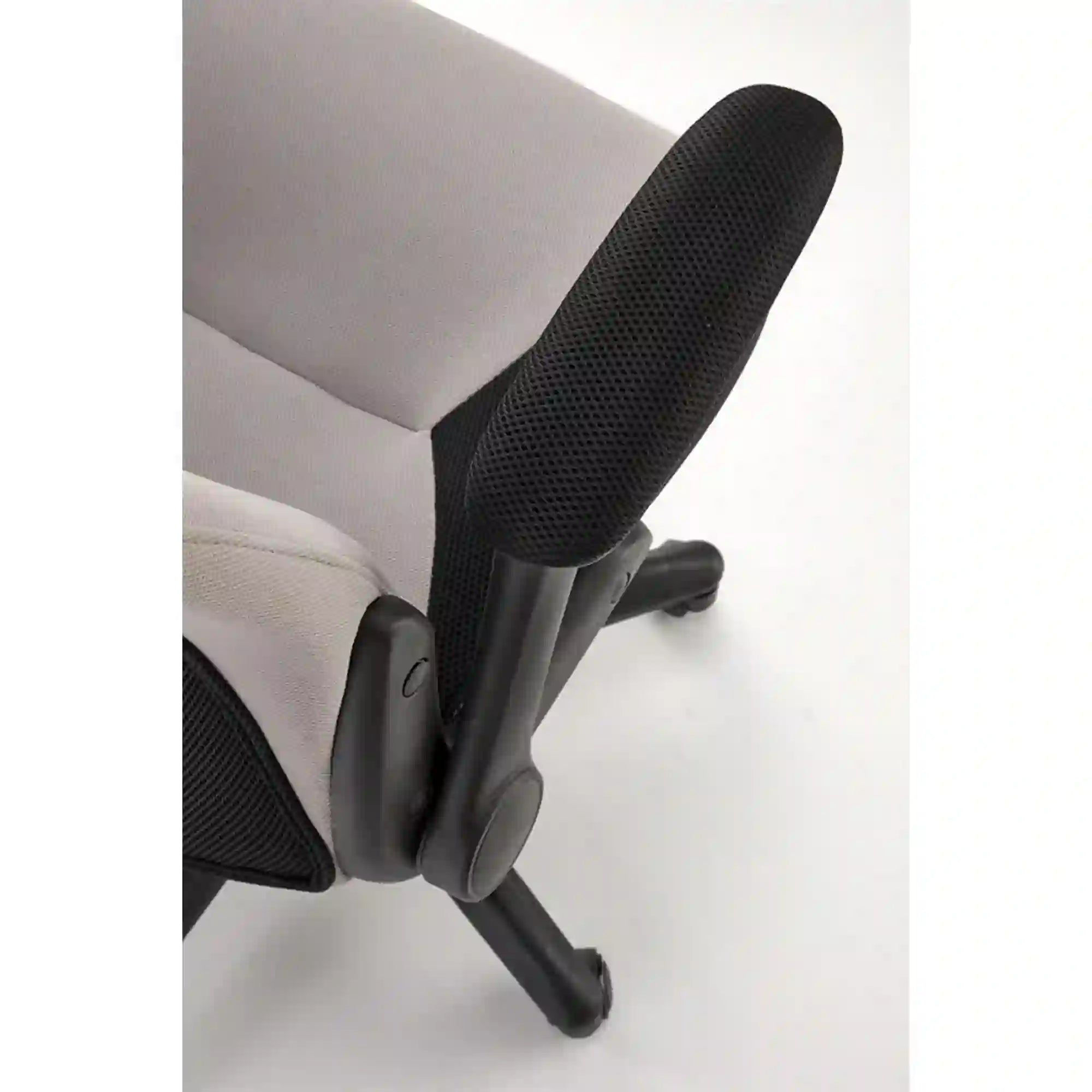 Scaun birou BLOOM, gri/negru, stofa clasica/metal, 65x48x110/120 cm