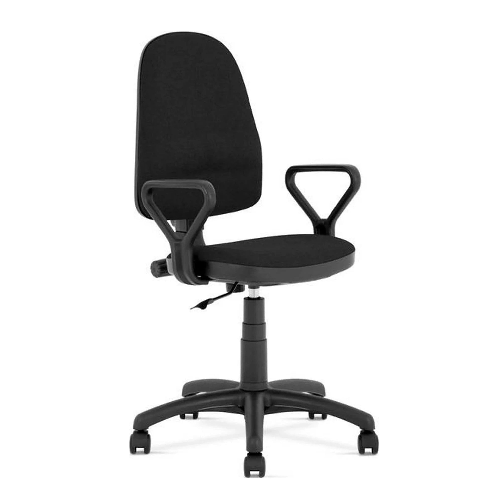 Scaun birou BRAVO, negru, stofa, 59x56x96/108 cm