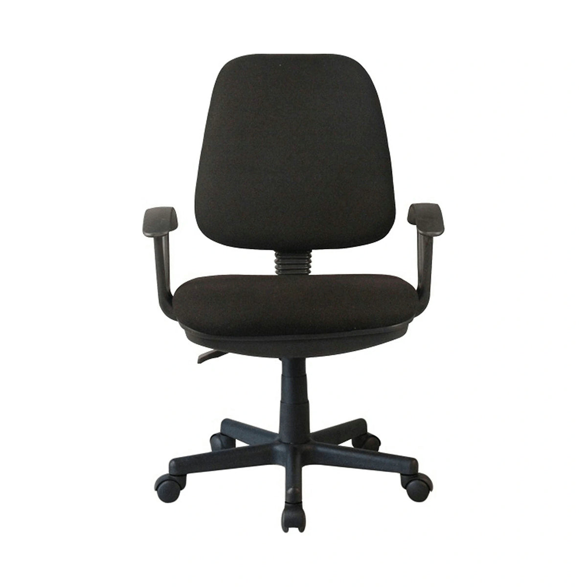 Scaun birou COLBY NEW, negru, stofa/plastic, 60x52x90/100 cm