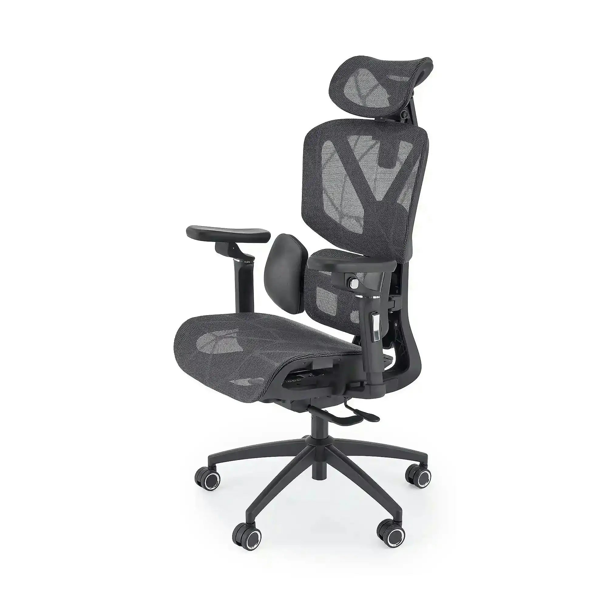 Scaun birou CUBUS, negru, 65x70x128/138 cm
