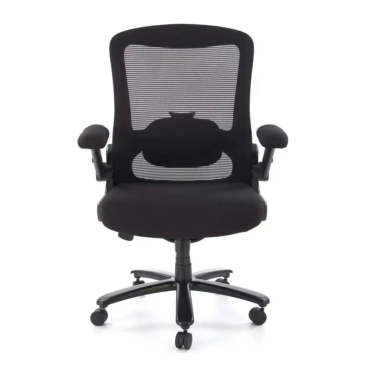 Scaun birou CYBORG, negru, stofa clasica/metal, 80x74x111/117 cm