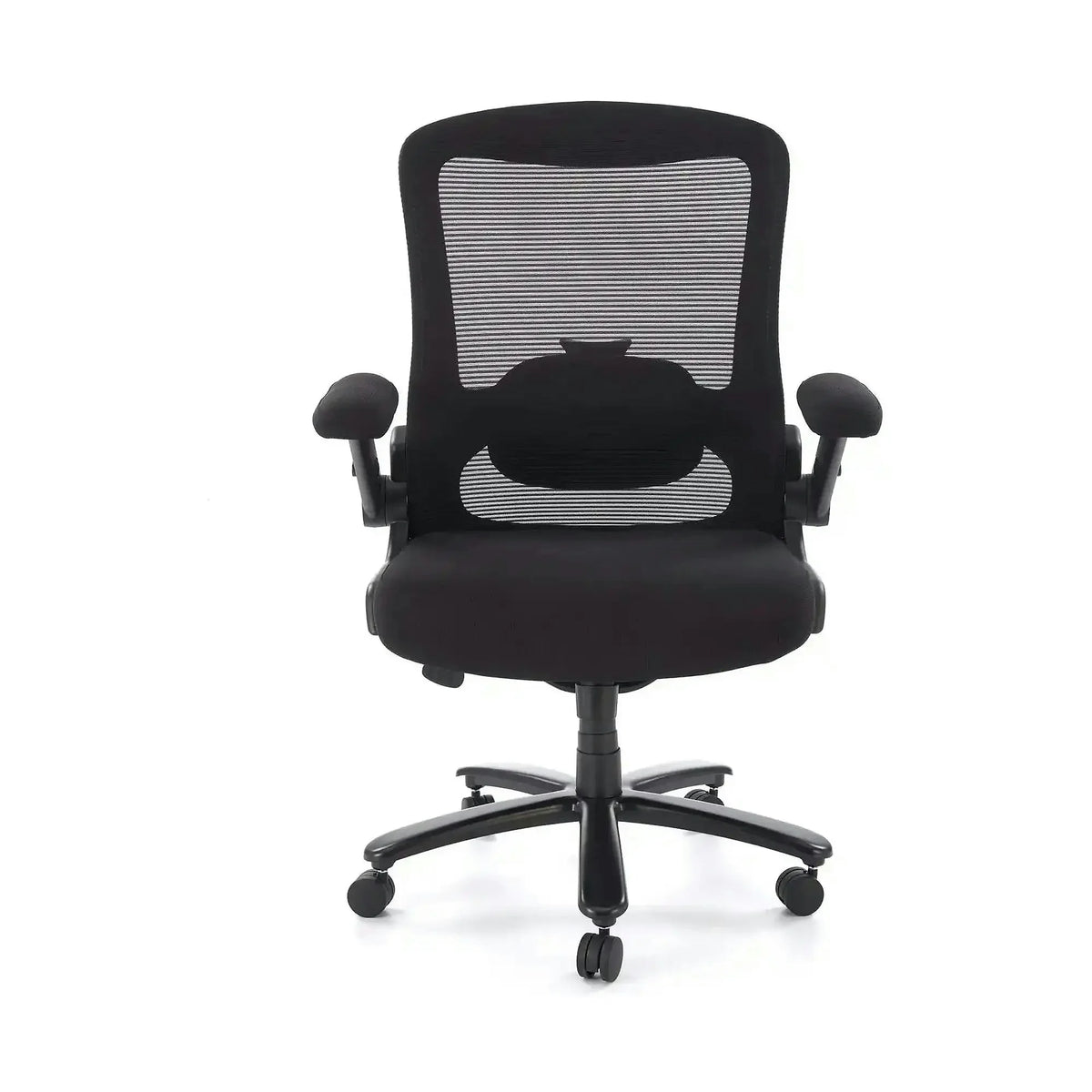 Scaun birou CYBORG, negru, stofa clasica/metal, 80x74x111/117 cm