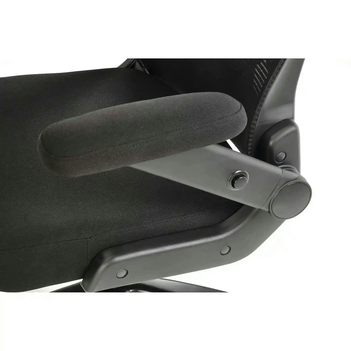 Scaun birou CYBORG, negru, stofa clasica/metal, 80x74x111/117 cm