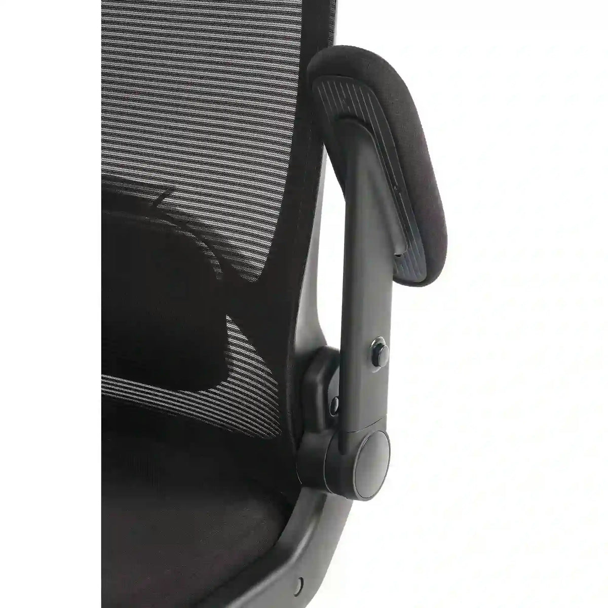 Scaun birou CYBORG, negru, stofa clasica/metal, 80x74x111/117 cm