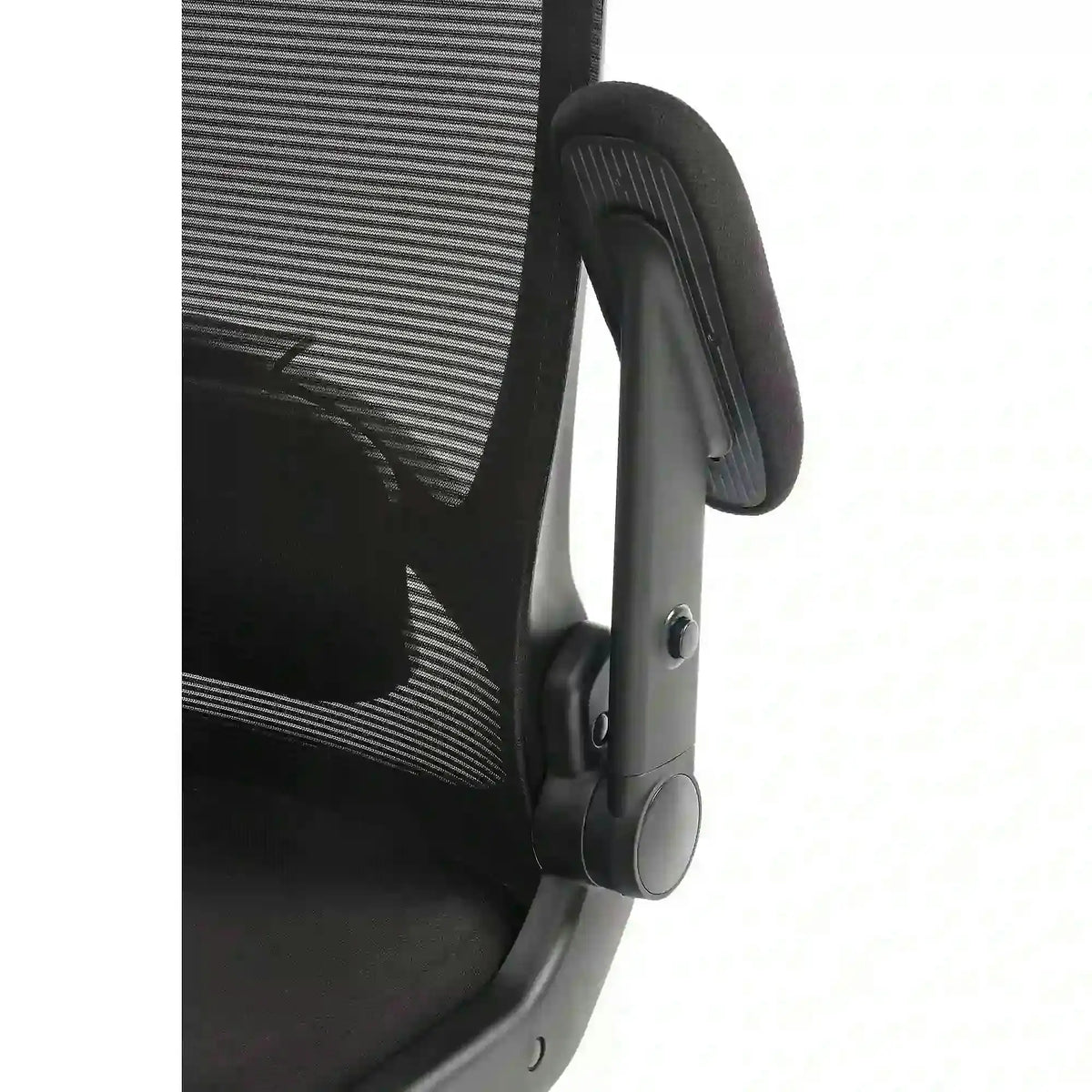 Scaun birou CYBORG, negru, stofa clasica/metal, 80x74x111/117 cm