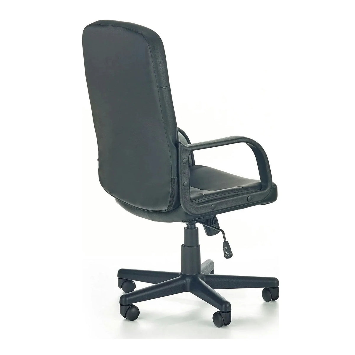 Scaun birou DENZEL, negru, piele ecologica, 58x60x100/110 cm