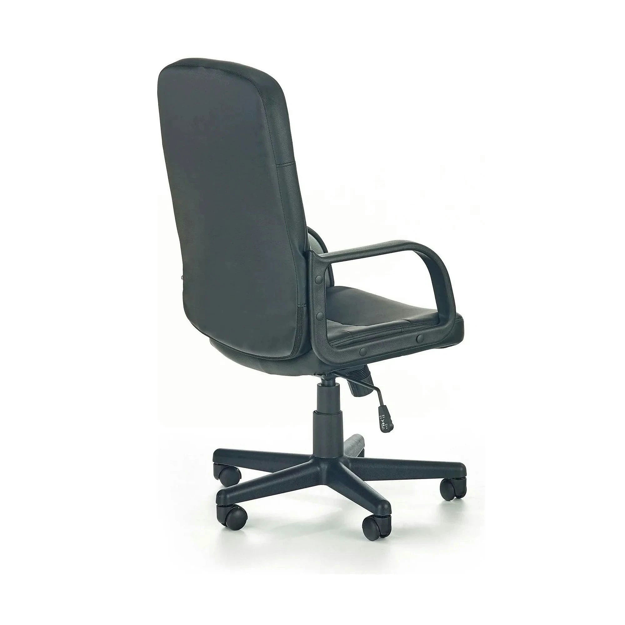 Scaun birou DENZEL, negru, piele ecologica, 58x60x100/110 cm