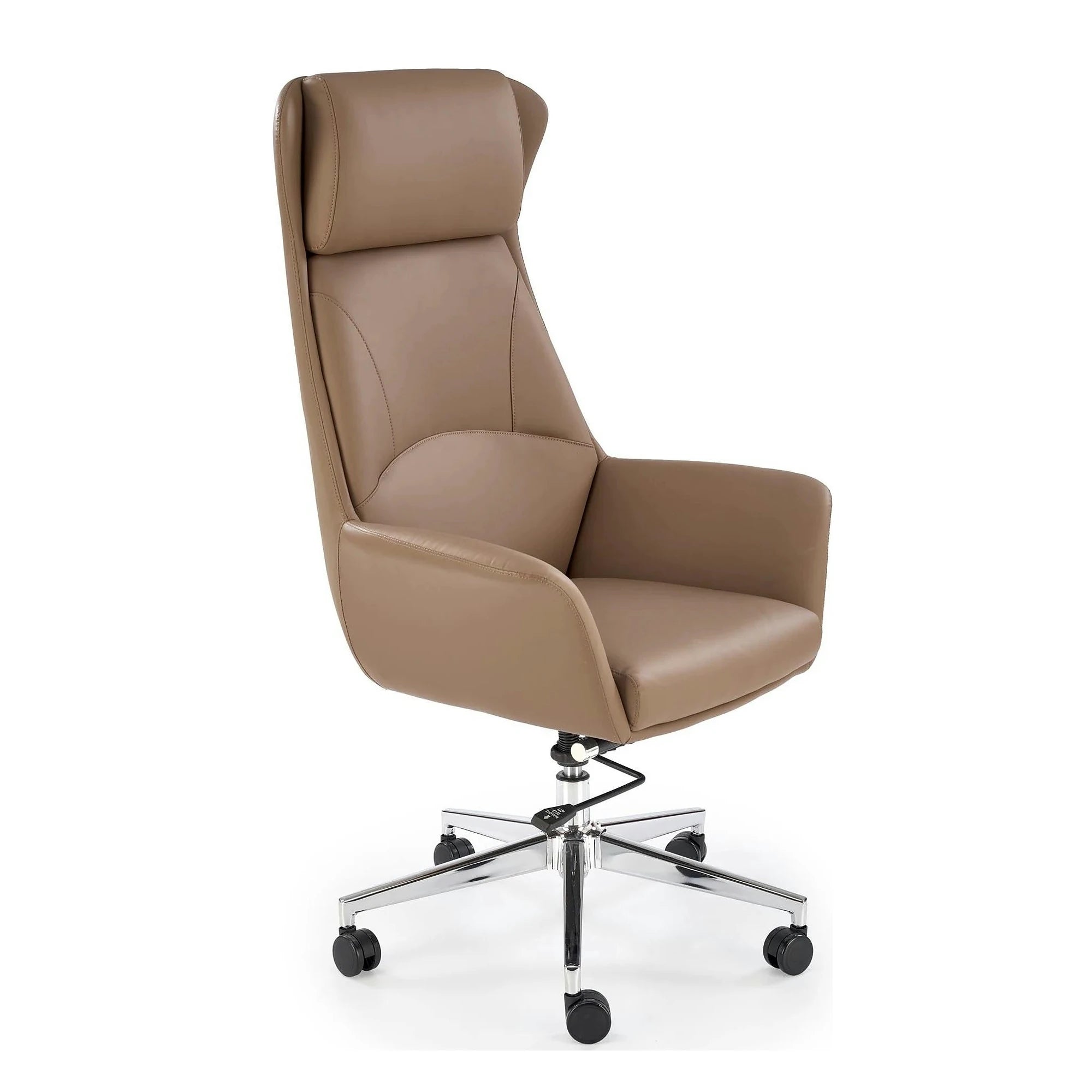 Scaun birou EDERSON, cappuccino, piele ecologica/metal, 76x65x125/131 cm