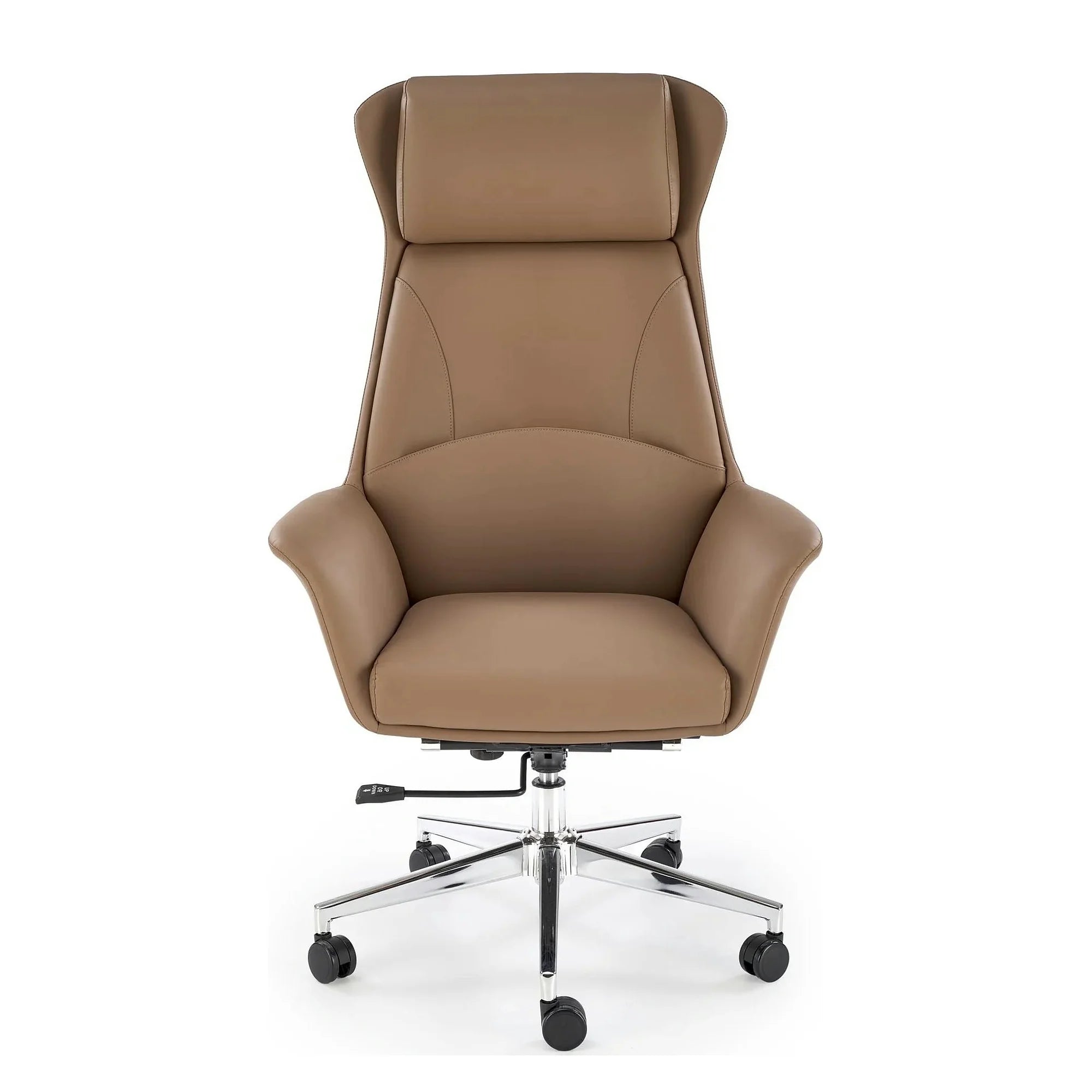Scaun birou EDERSON, cappuccino, piele ecologica/metal, 76x65x125/131 cm