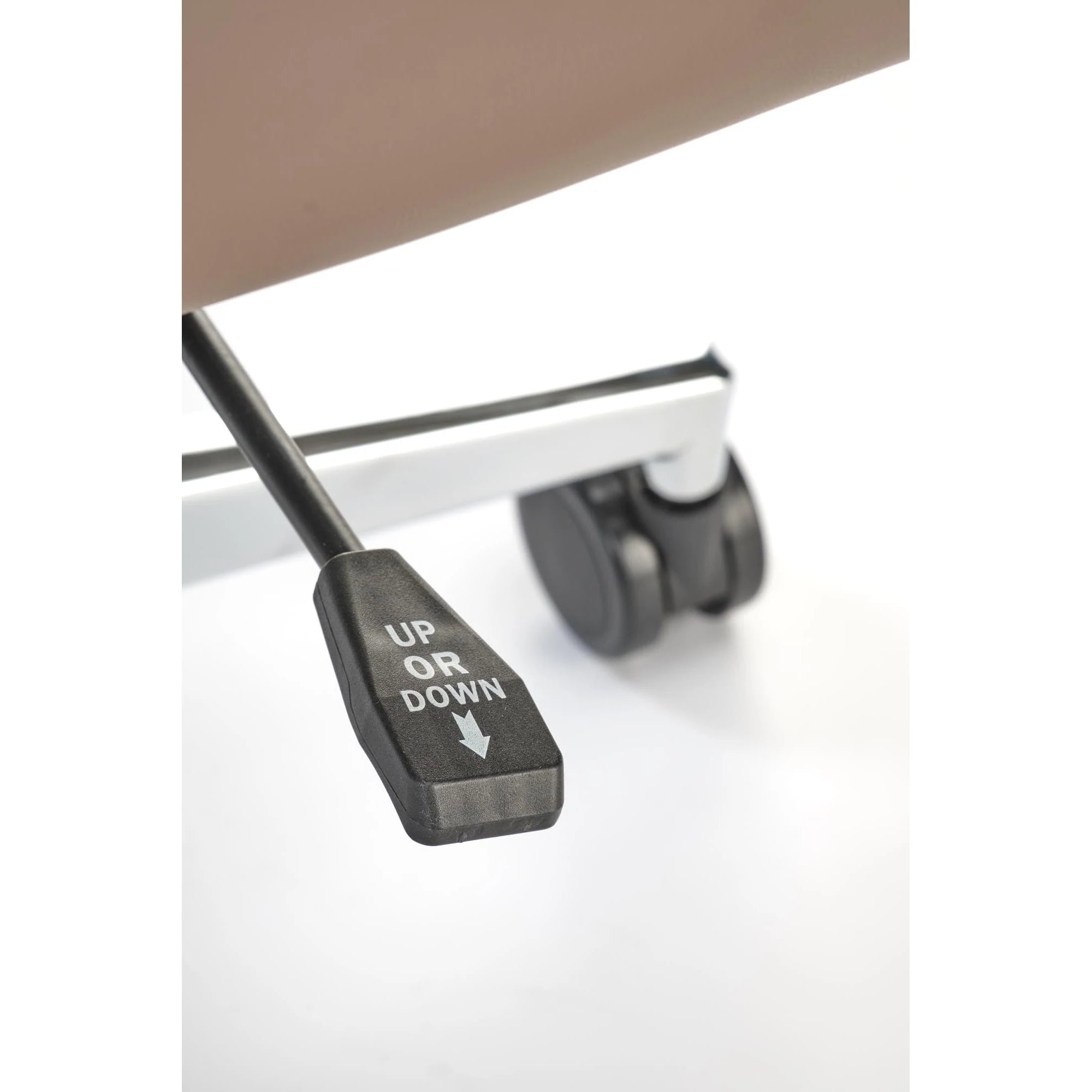 Scaun birou EDERSON, cappuccino, piele ecologica/metal, 76x65x125/131 cm