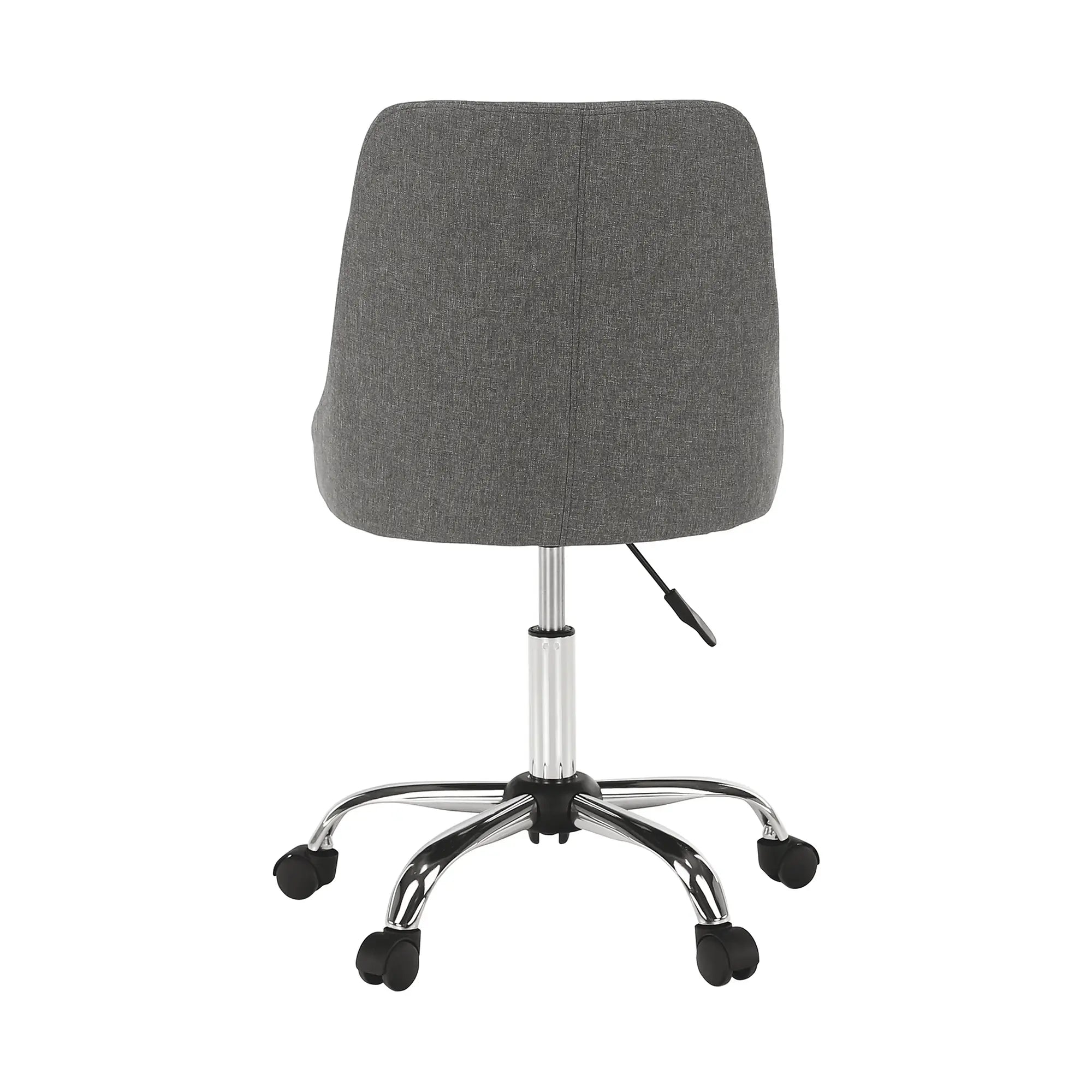 Scaun birou EDIZ, gri/crom, stofa clasica/metal, 48x57x78/88 cm