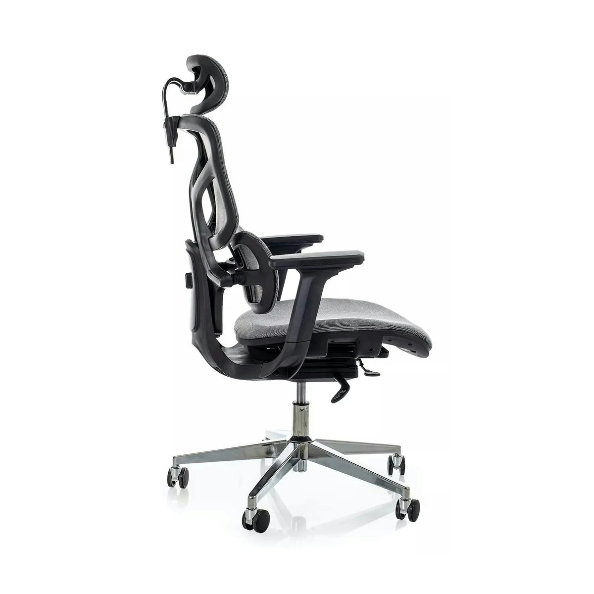Scaun birou EQ-1, gri, plasă, 71x48x112 cm