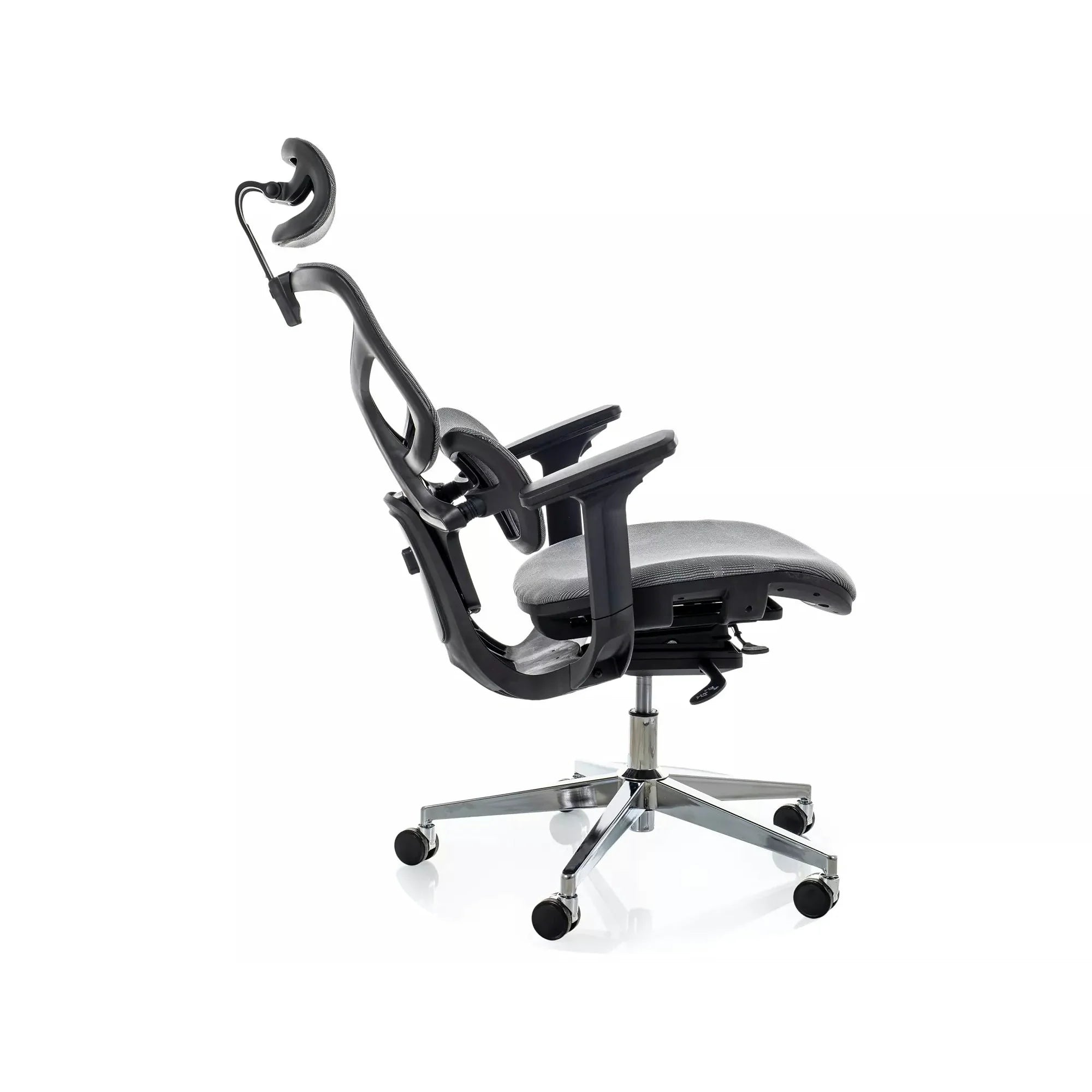 Scaun birou EQ-1, gri, plasă, 71x48x112 cm