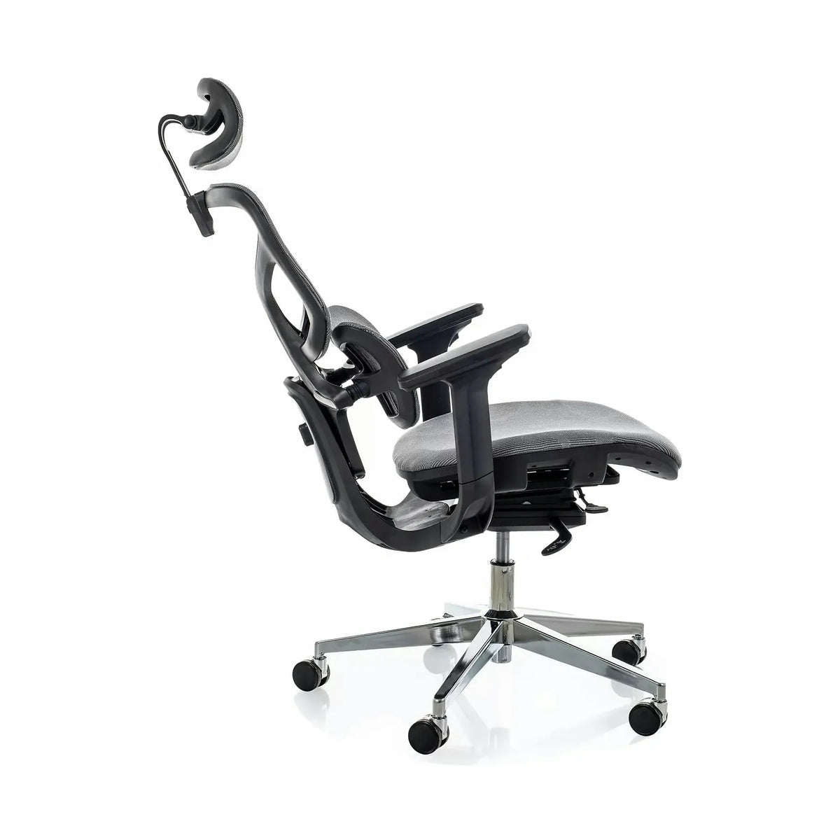 Scaun birou EQ-1, gri, plasă, 71x48x112 cm