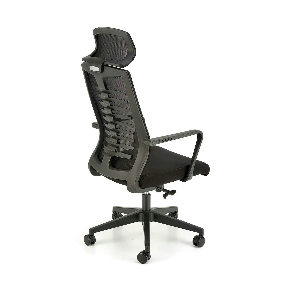 Scaun birou FABIO, negru, stofa clasica, 60x62x118/128 cm