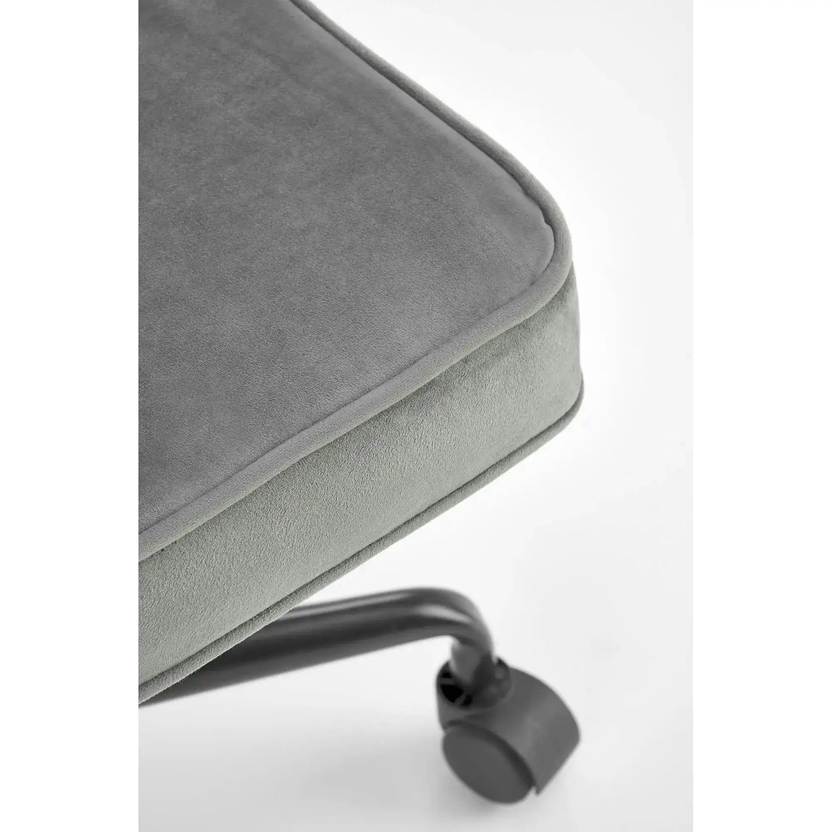 Scaun birou FIDEL, gri/negru, stofa clasica/metal, 62x56x81/91 cm