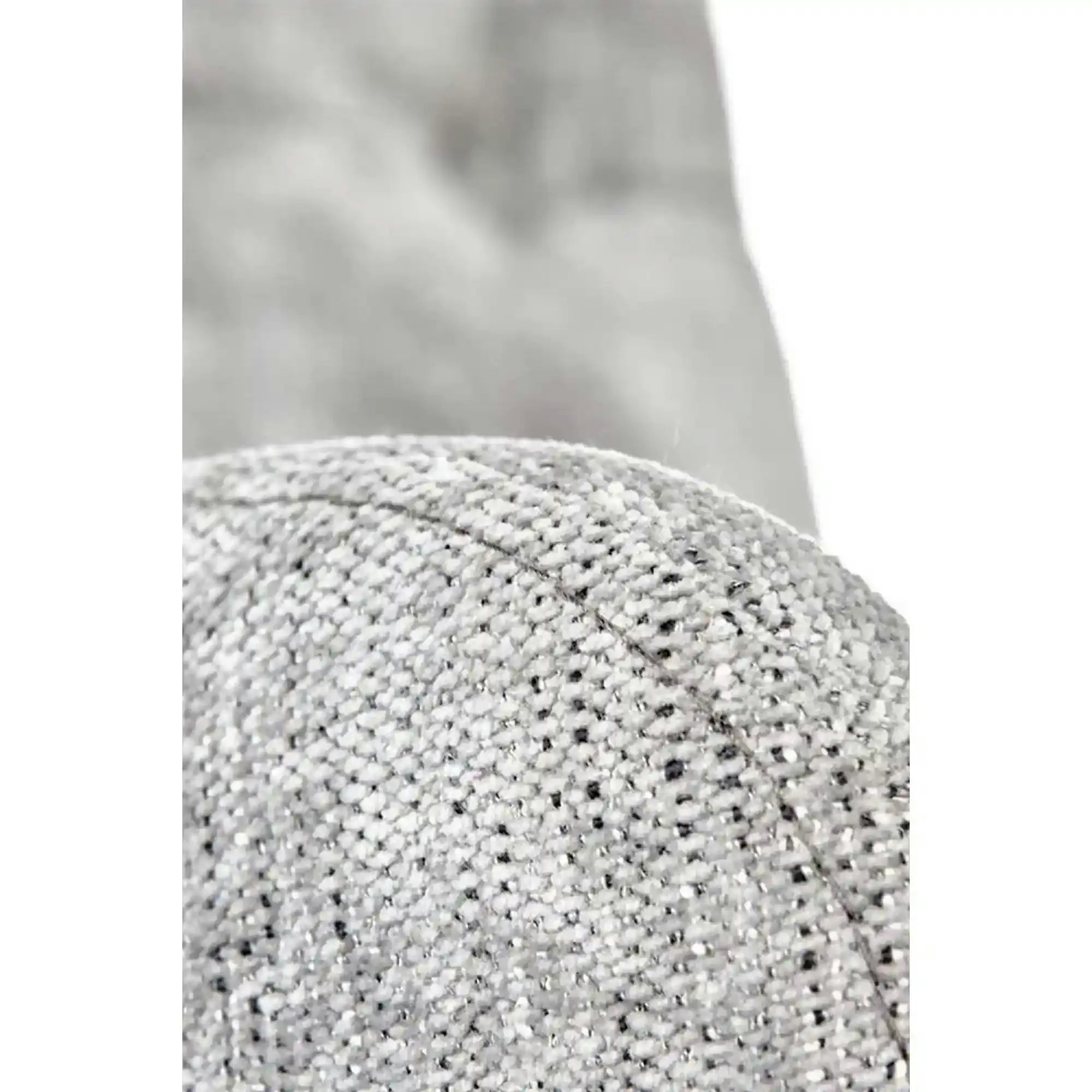 Scaun birou FLORES, gri deschis, stofa clasica/metal, 59x70x92/102 cm