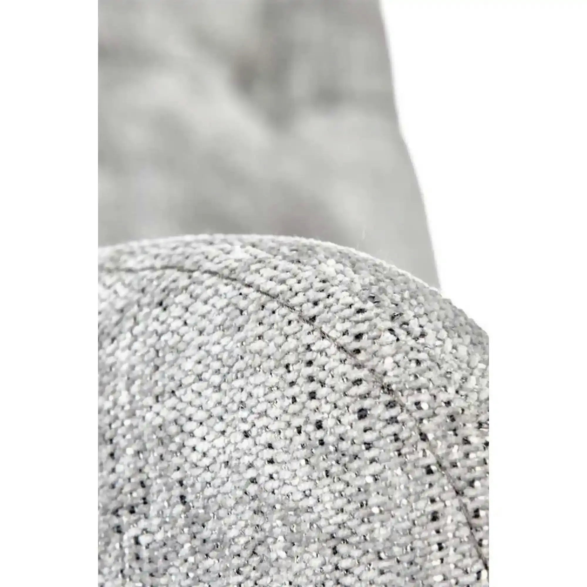 Scaun birou FLORES, gri deschis, stofa clasica/metal, 59x70x92/102 cm