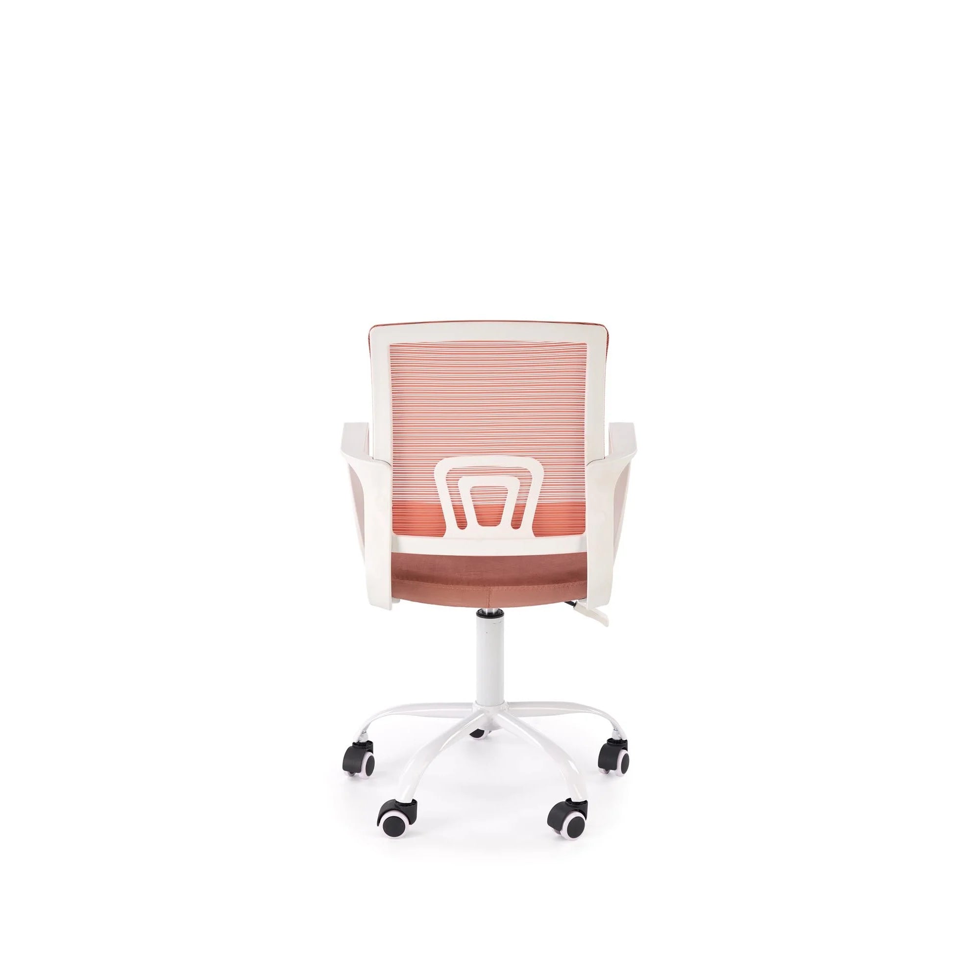 Scaun birou FRODO, roz/alb, stofa catifelata/plasa, 50x51x88/100 cm