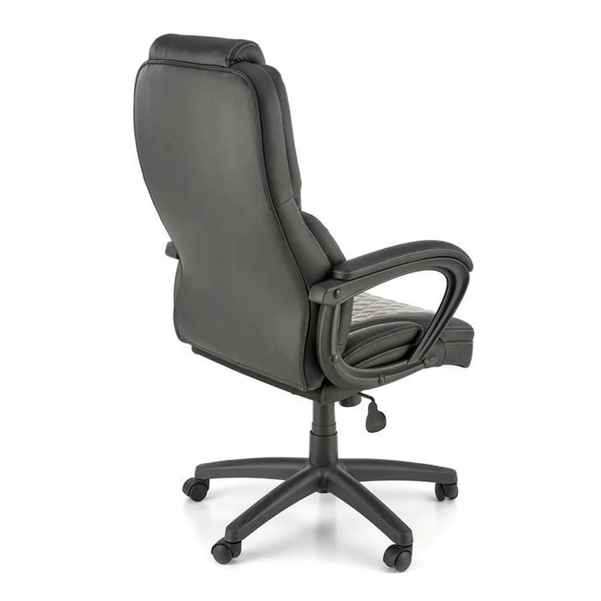 Scaun birou GANDALF, gri/negru, piele ecologica, 65x73x113/120 cm