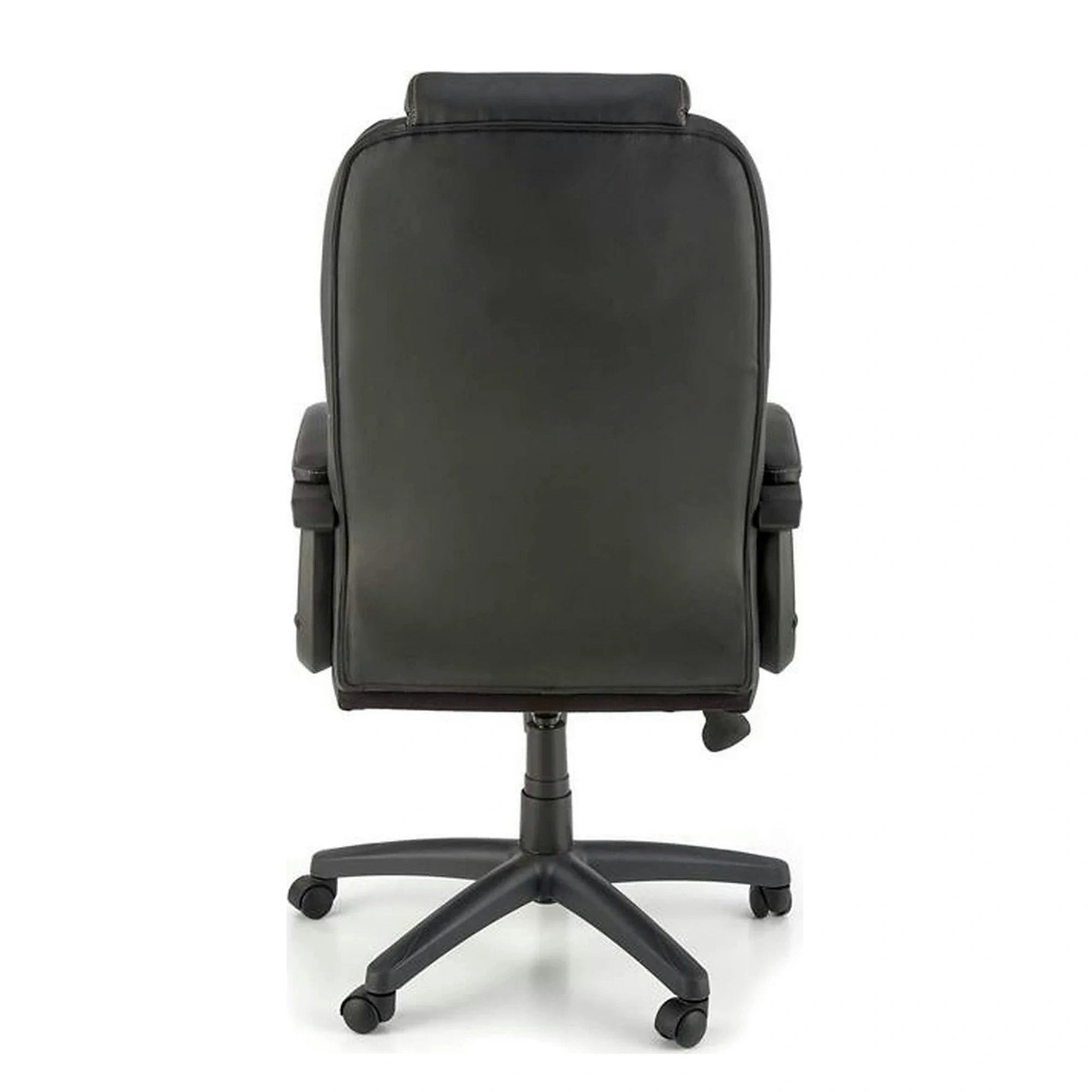 Scaun birou GANDALF, gri/negru, piele ecologica, 65x73x113/120 cm