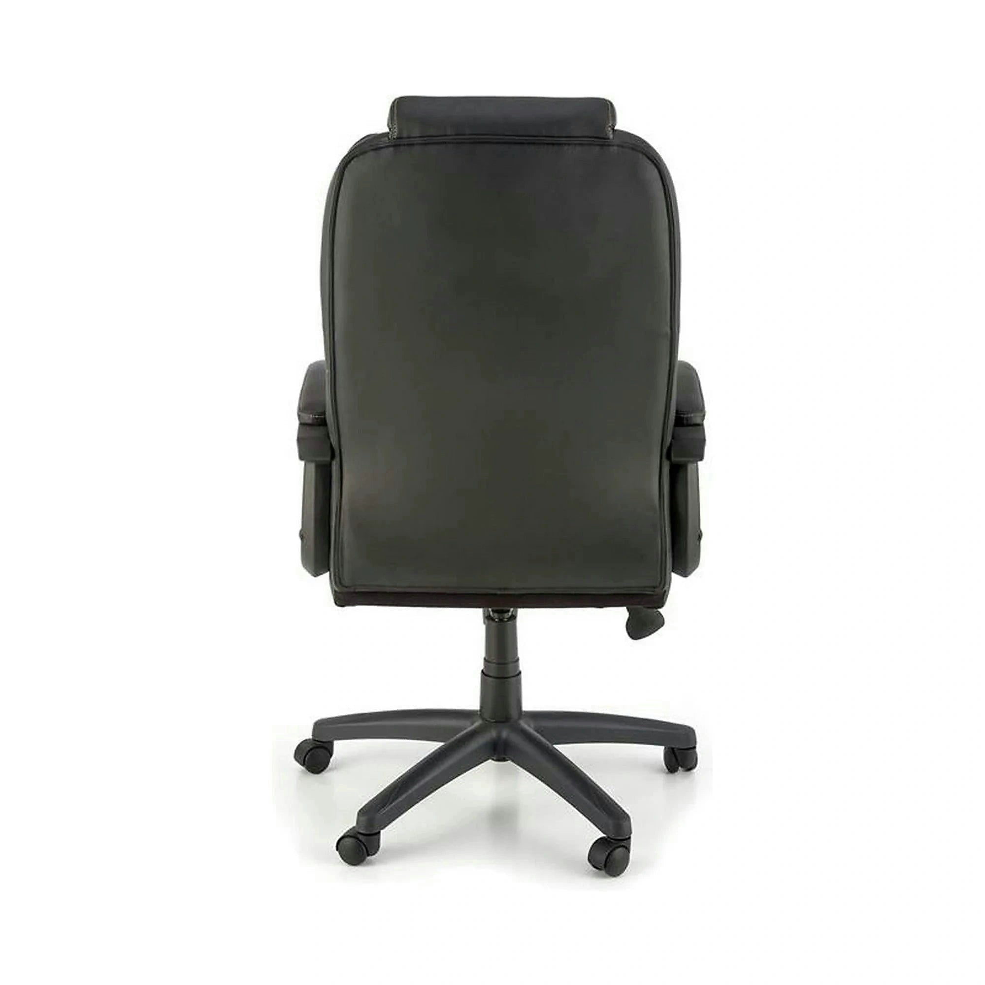 Scaun birou GANDALF, gri/negru, piele ecologica, 65x73x113/120 cm