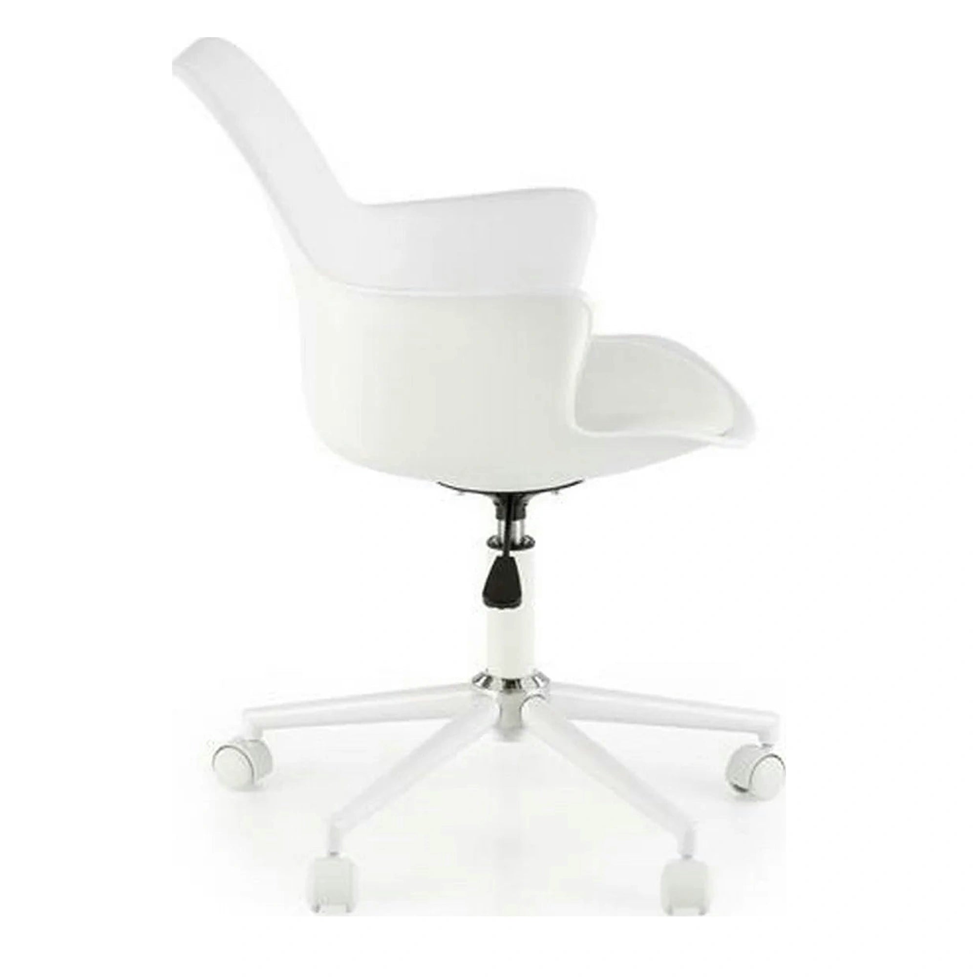 Scaun birou GASLY, alb, piele ecologica, 62x64x80/92 cm