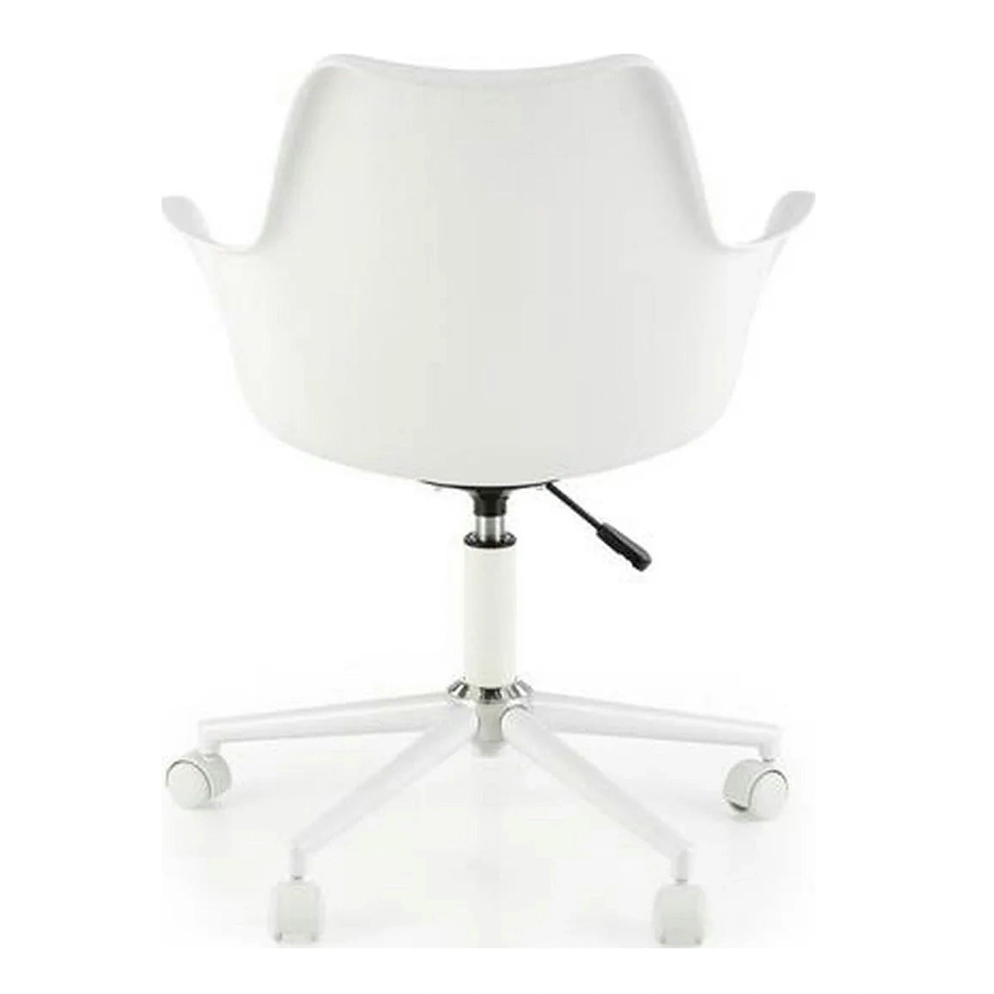 Scaun birou GASLY, alb, piele ecologica, 62x64x80/92 cm