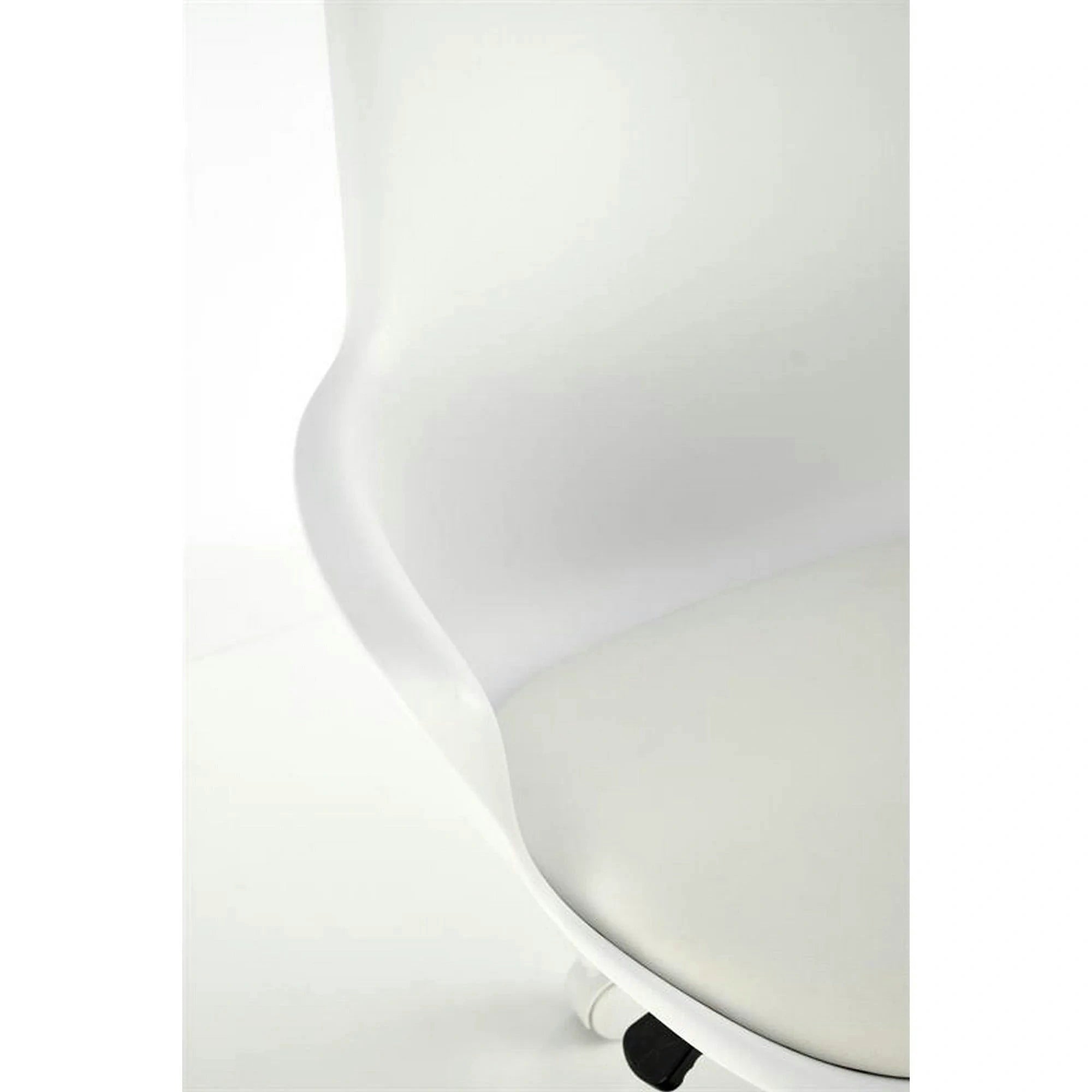 Scaun birou GASLY, alb, piele ecologica, 62x64x80/92 cm