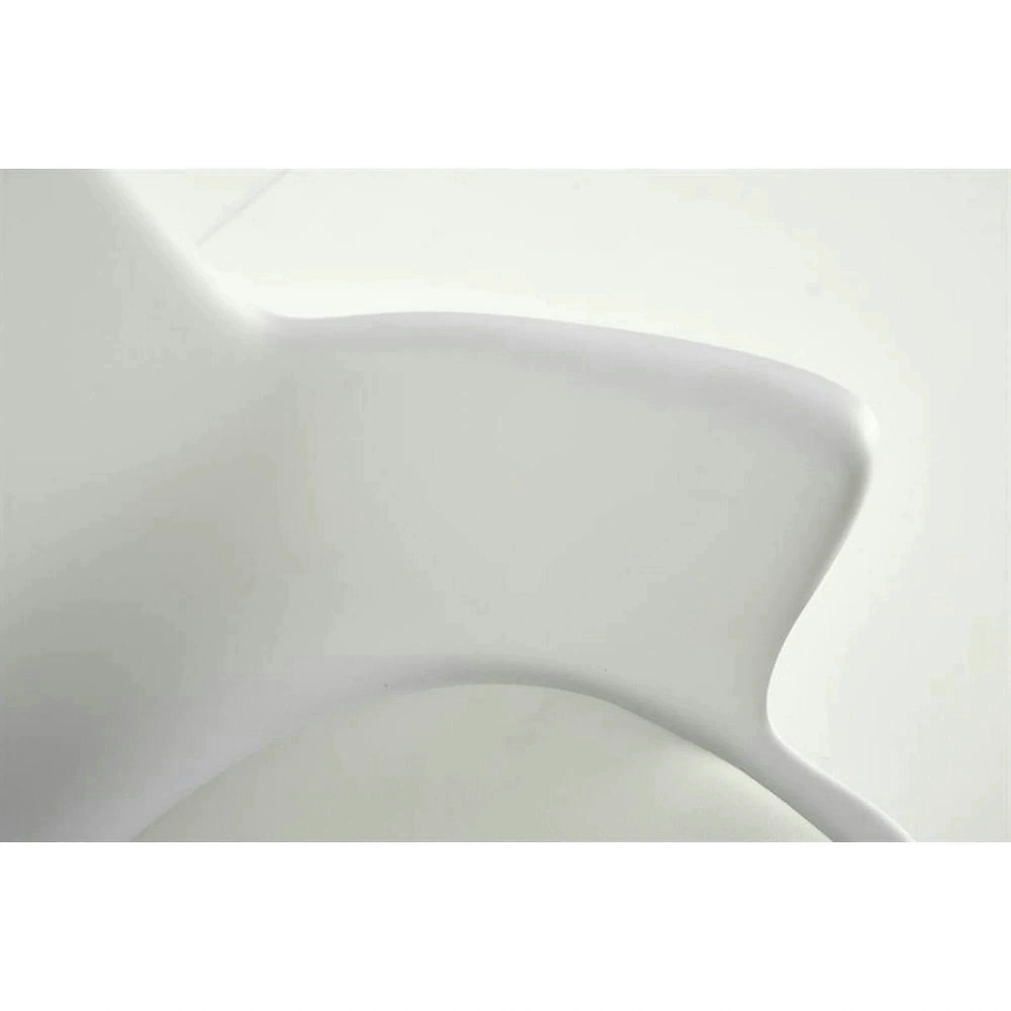 Scaun birou GASLY, alb, piele ecologica, 62x64x80/92 cm