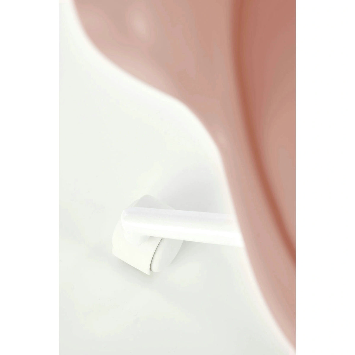 Scaun birou GASLY, roz/alb, piele ecologica, 62x64x80/ cm