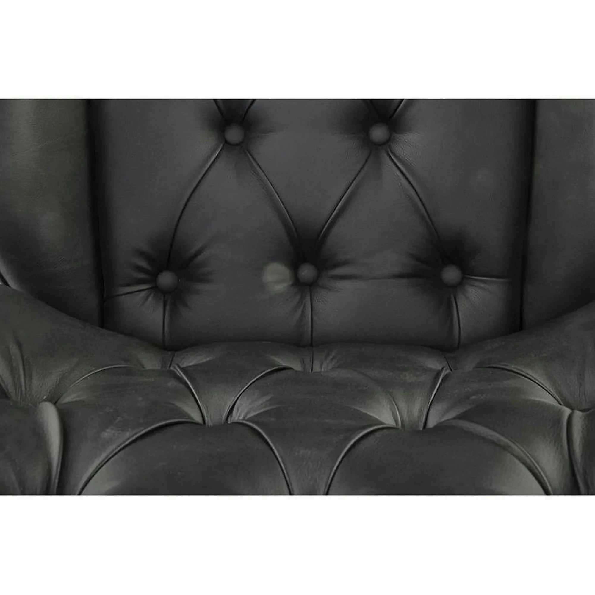 Scaun birou GAVIN, nuc/negru, piele ecologica/metal, 60x65x90/100 cm