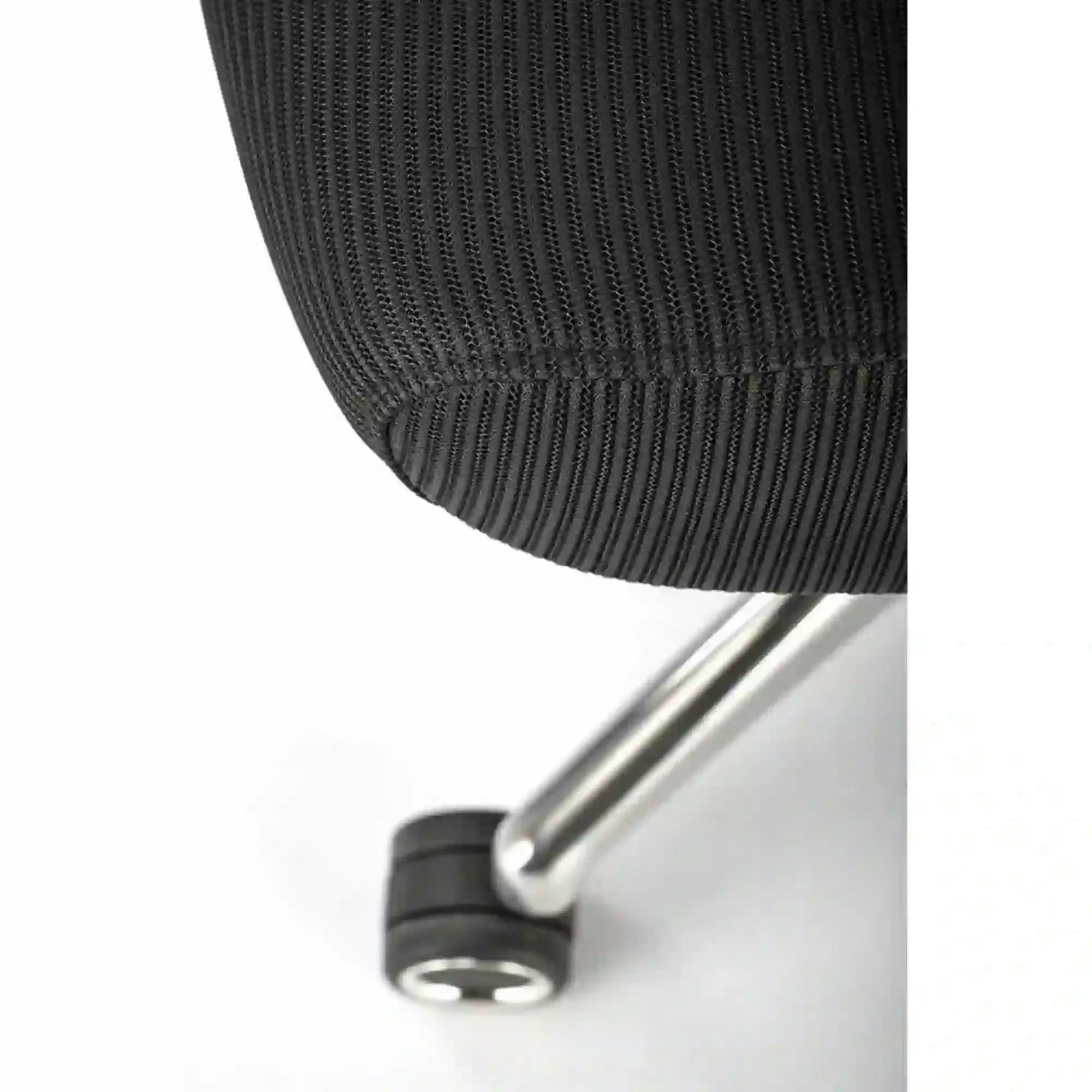 Scaun birou GILBERTO, negru/crom, stofa clasica/metal, 70x64x121/129 cm