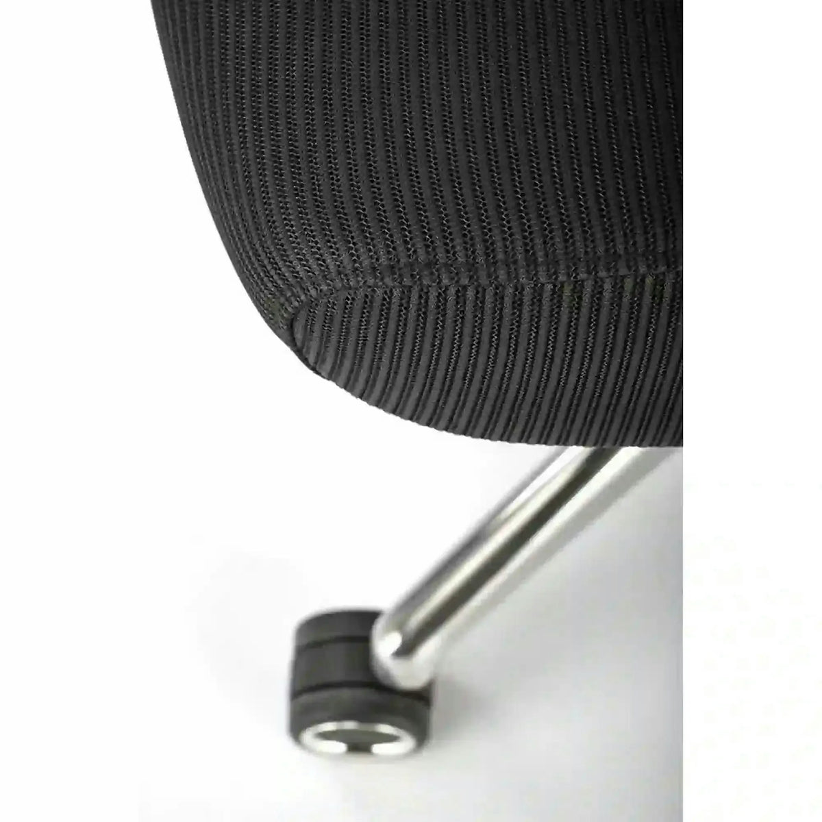 Scaun birou GILBERTO, negru/crom, stofa clasica/metal, 70x64x121/129 cm