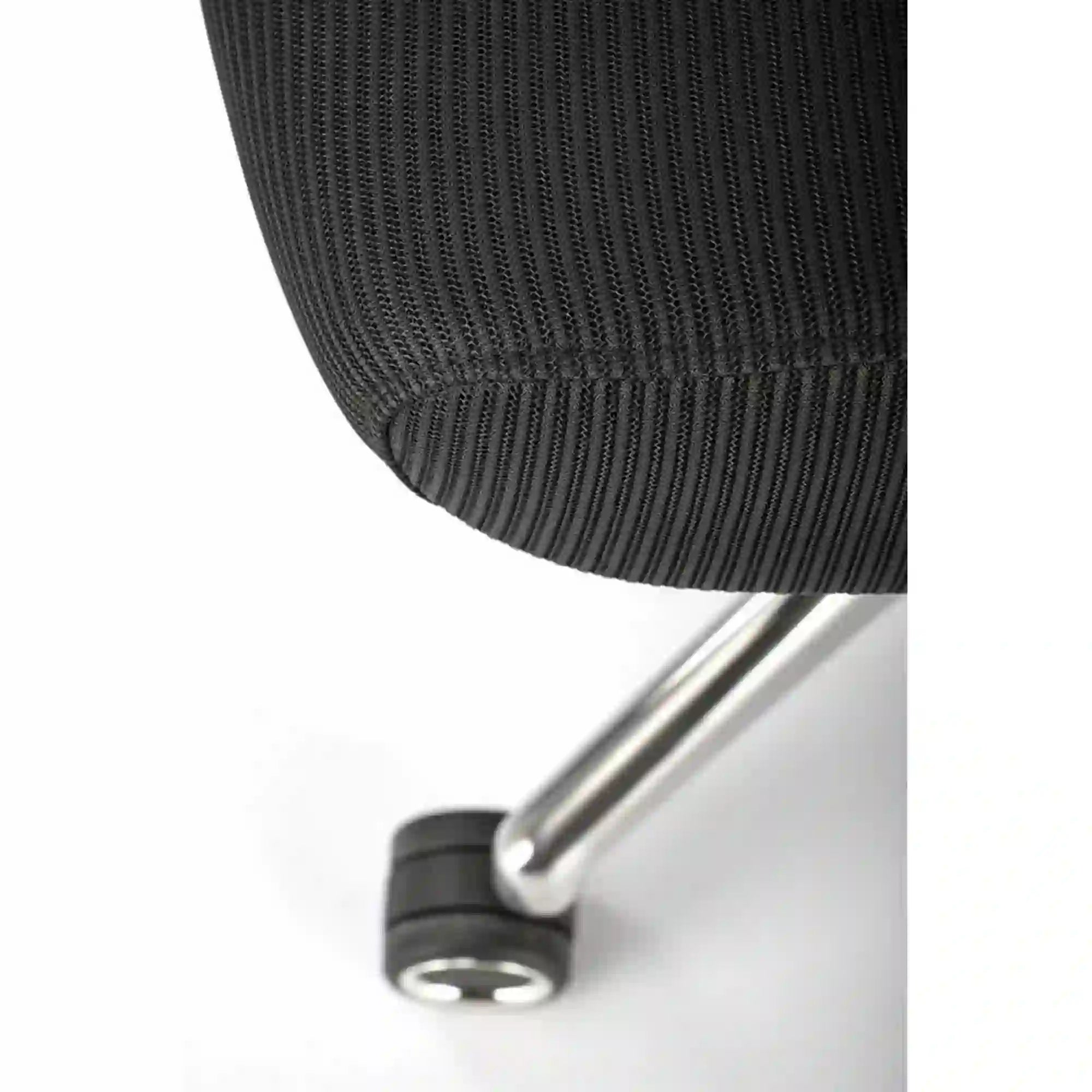 Scaun birou GILBERTO, negru/crom, stofa clasica/metal, 70x64x121/129 cm