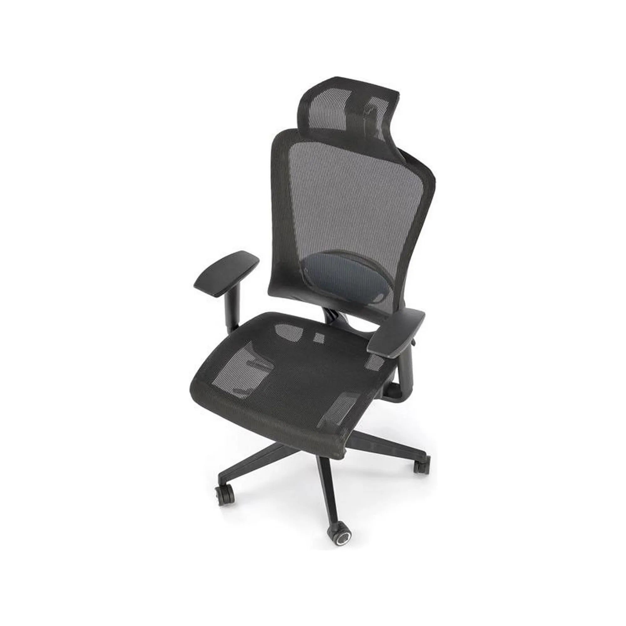 Scaun birou GOLIAT, negru, stofa clasica, 63x63x125 cm