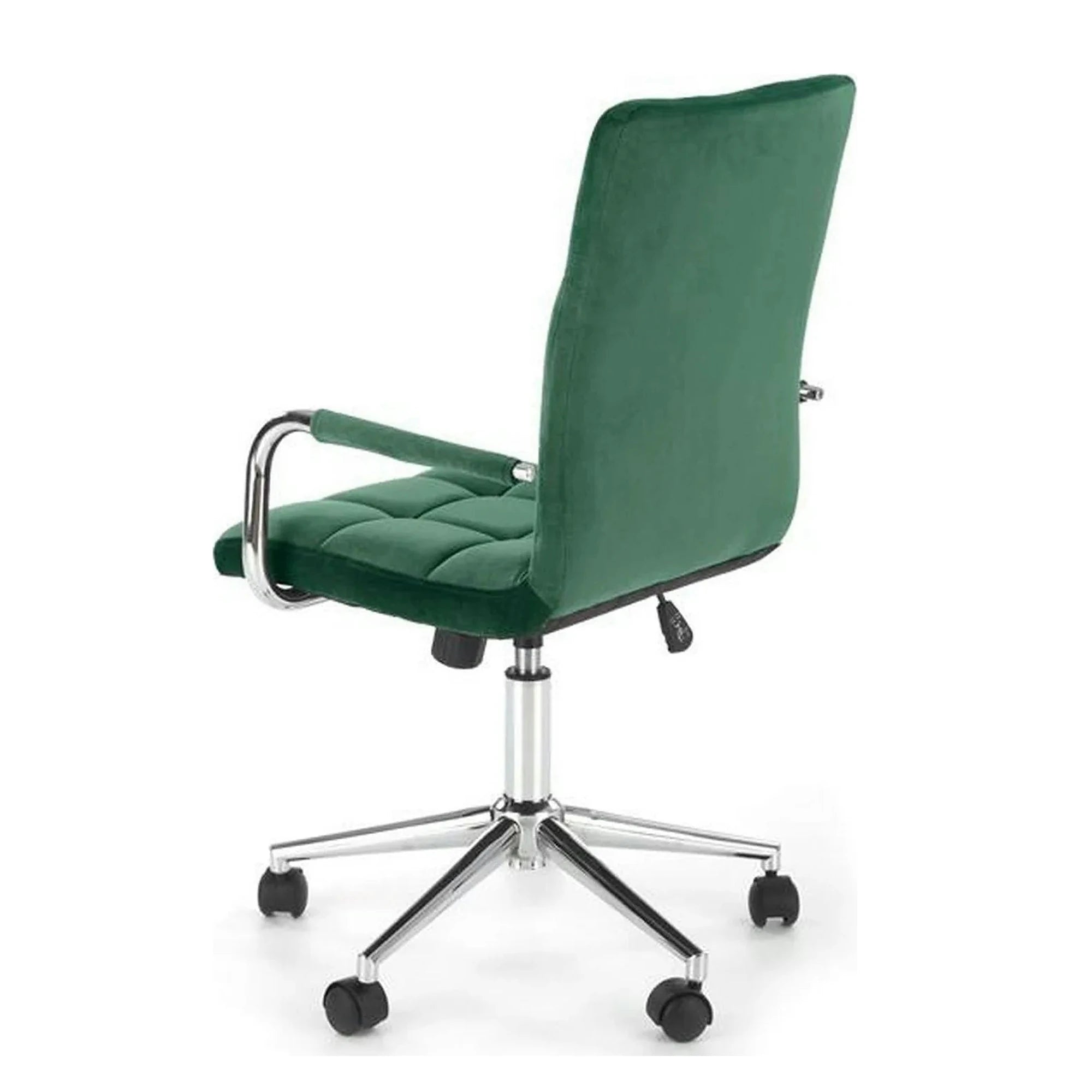 Scaun birou GONZO 4, verde, stofa catifelata, 60x53x93/105 cm