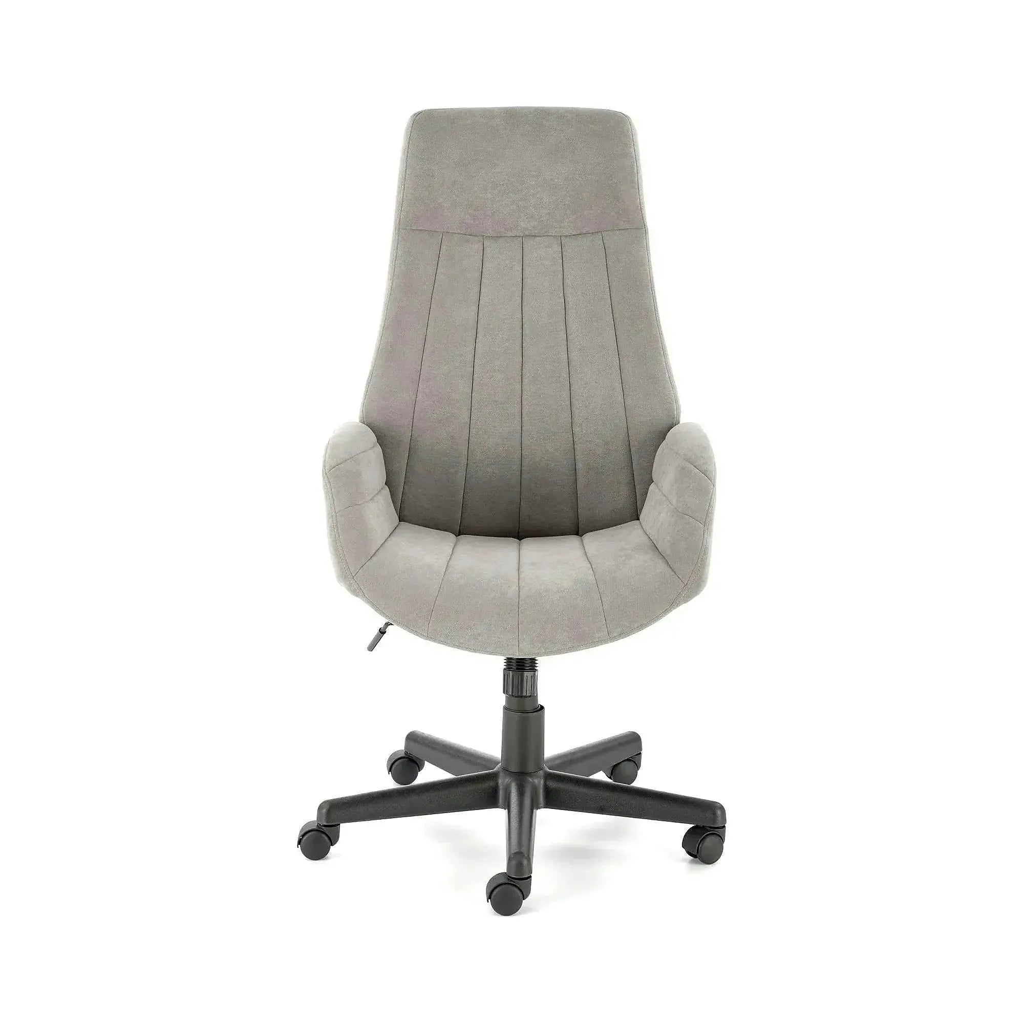 Scaun birou HARPER, gri/negru, stofa clasica/metal, 62x70x113/123 cm