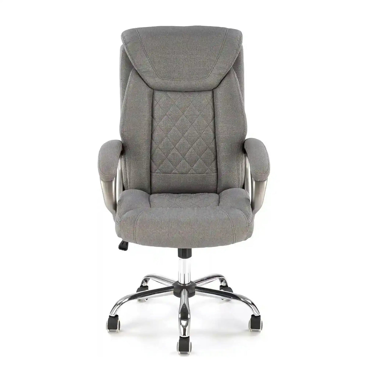 Scaun birou HELDER 2, gri, stofa clasica/metal, 66x71x113/120 cm
