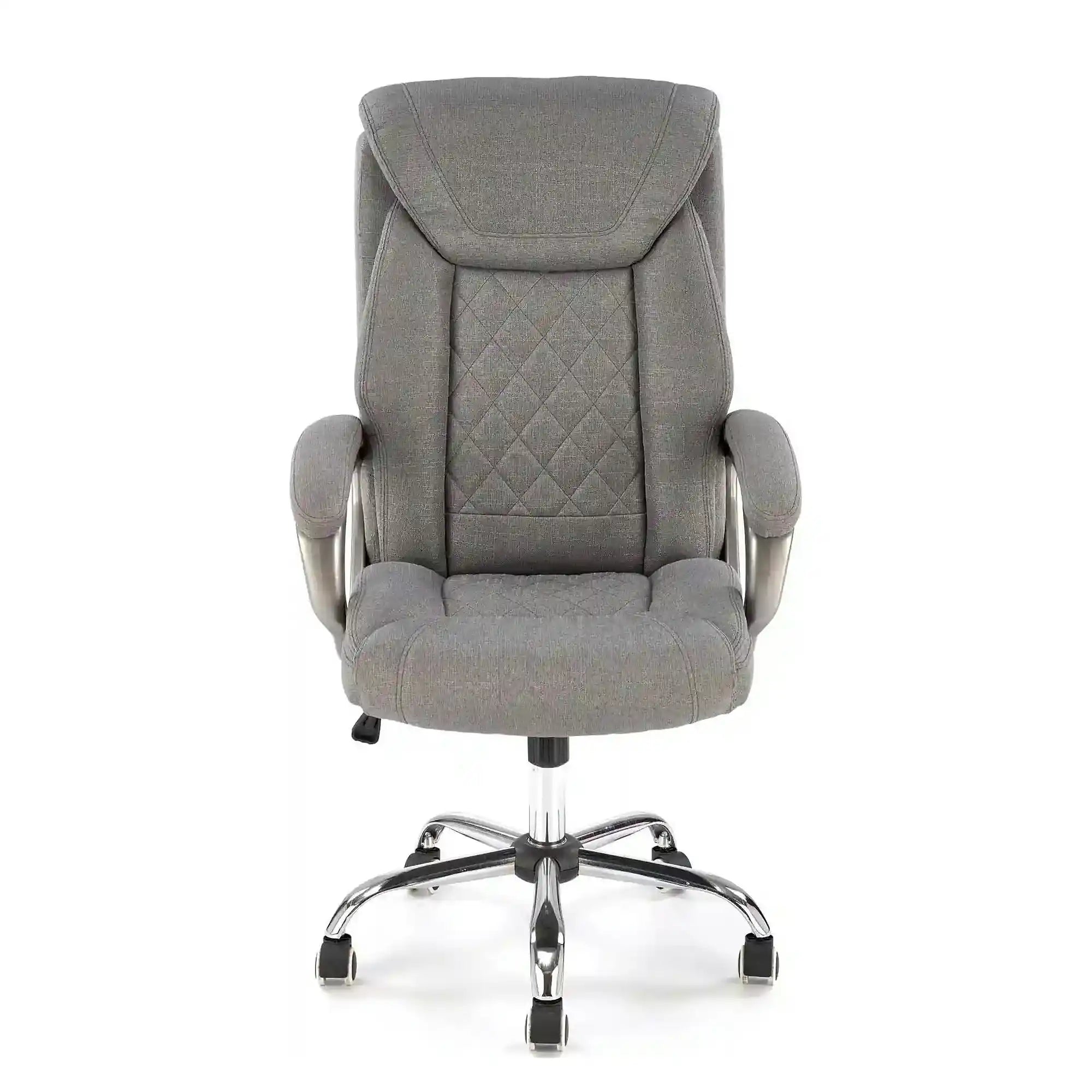 Scaun birou HELDER 2, gri, stofa clasica/metal, 66x71x113/120 cm