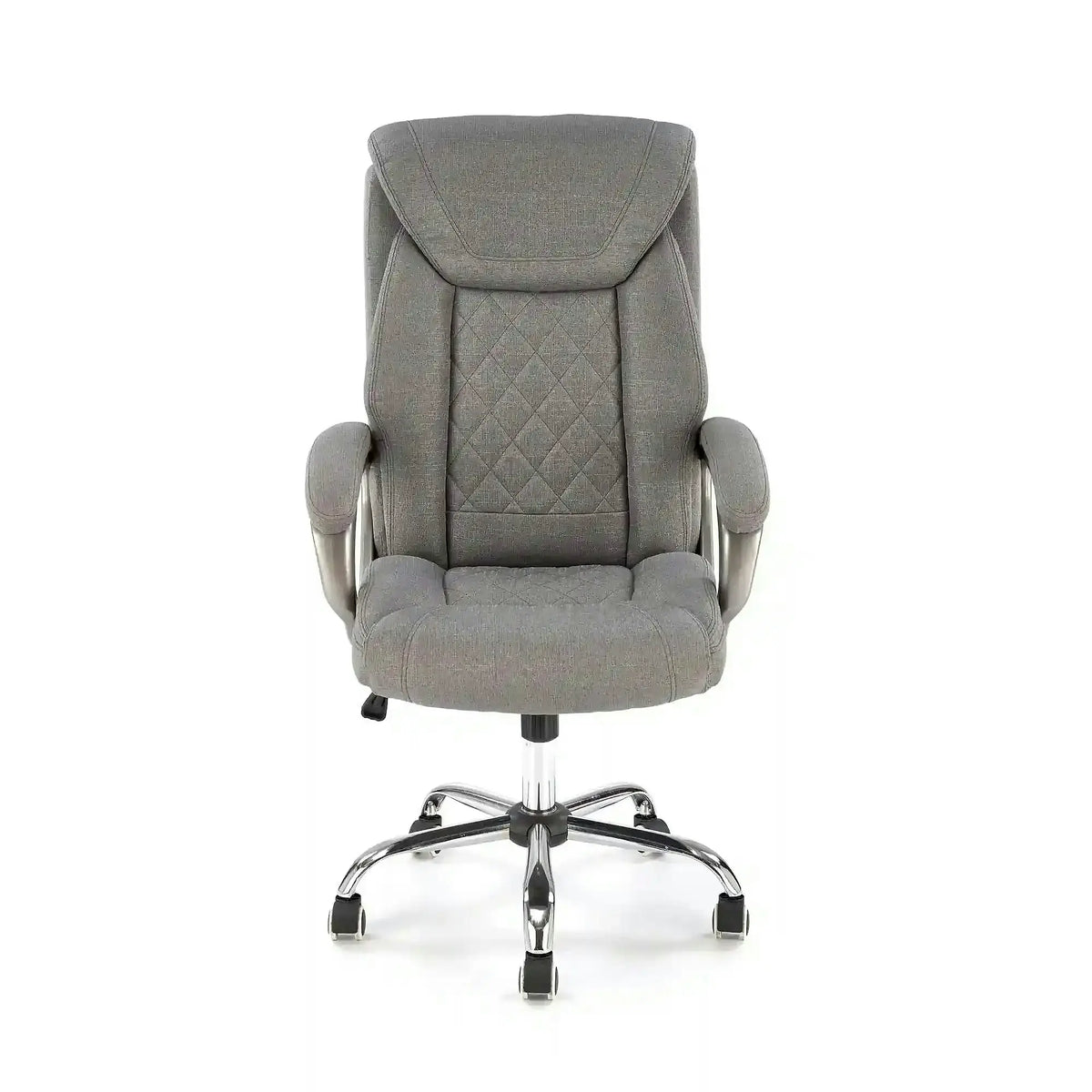Scaun birou HELDER 2, gri, stofa clasica/metal, 66x71x113/120 cm