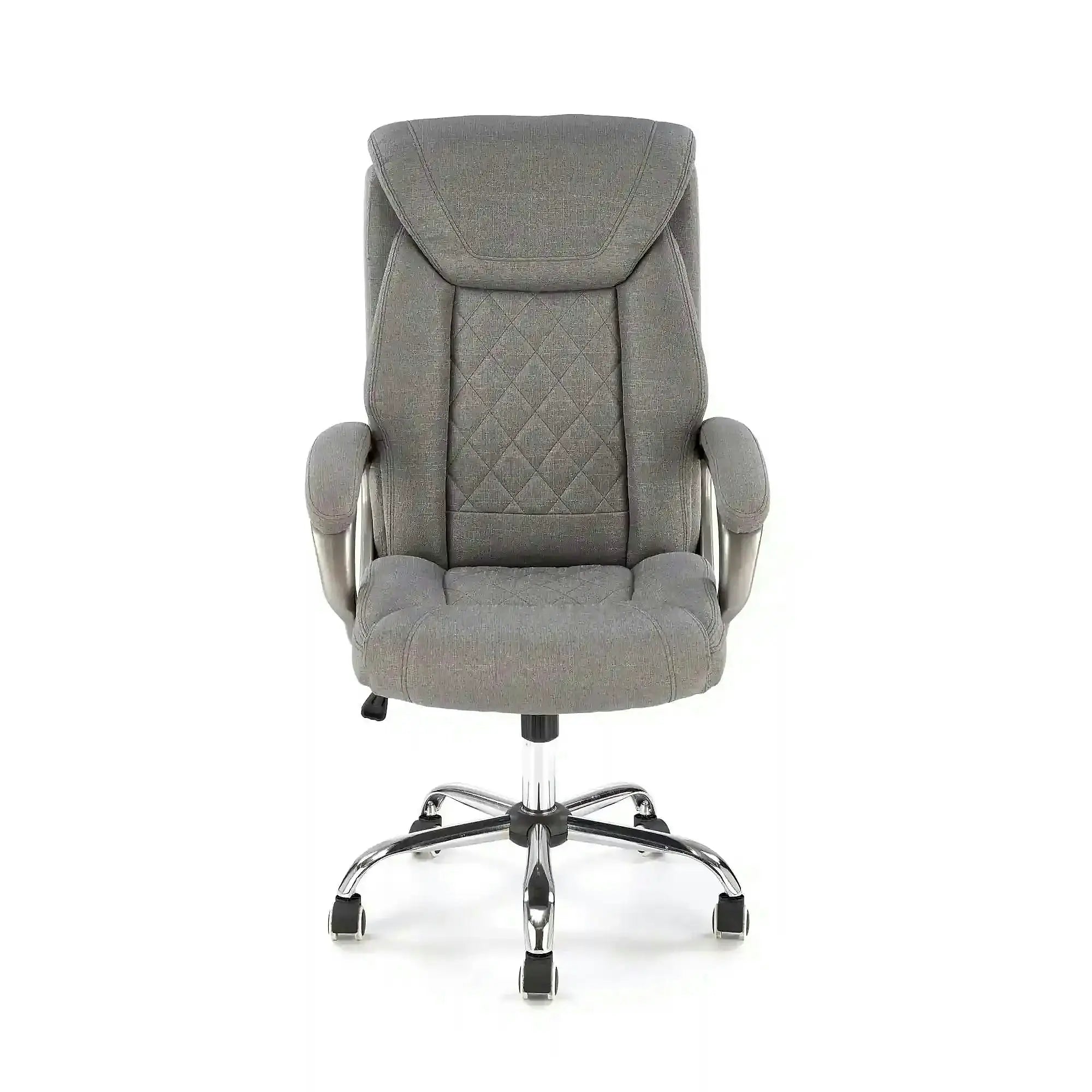 Scaun birou HELDER 2, gri, stofa clasica/metal, 66x71x113/120 cm