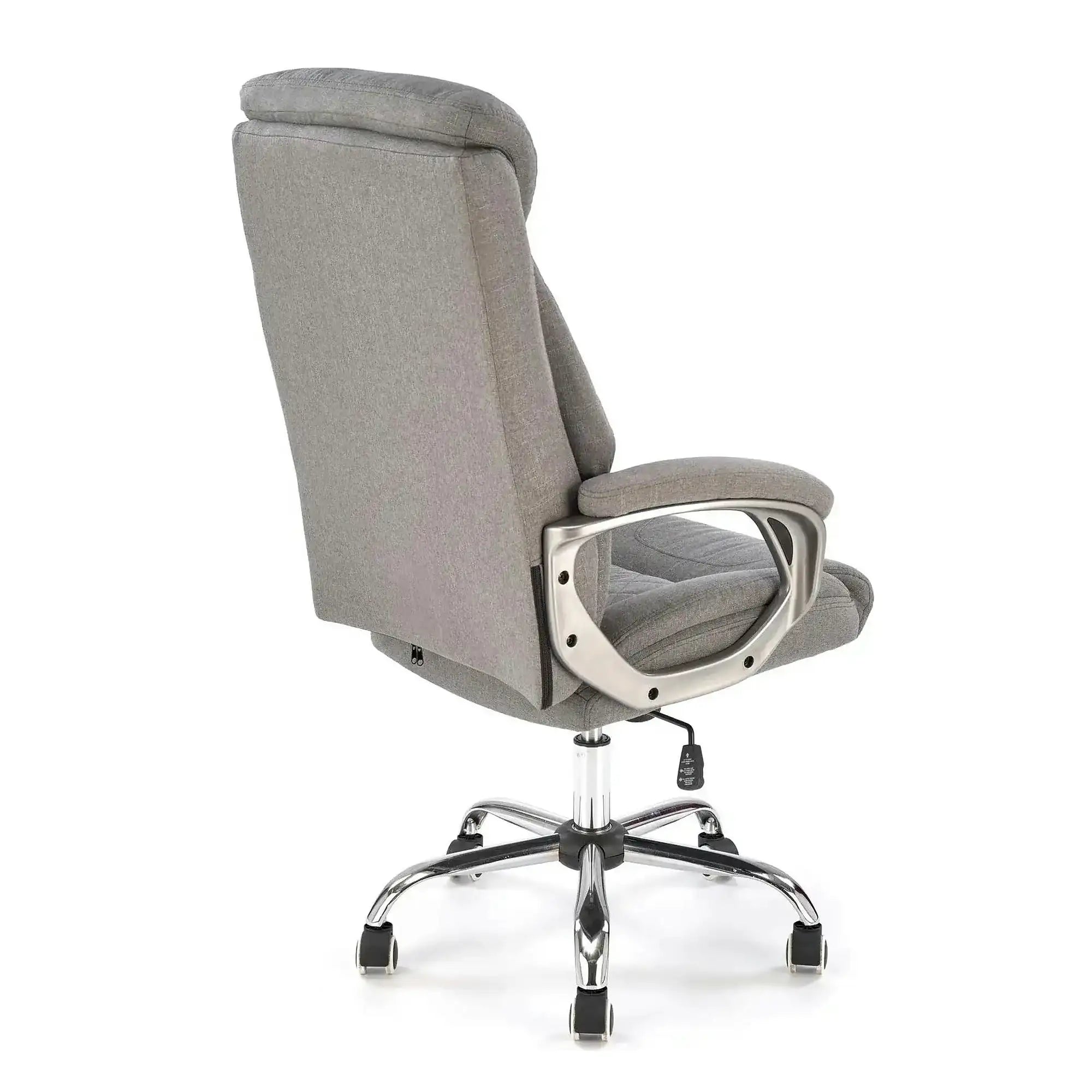 Scaun birou HELDER 2, gri, stofa clasica/metal, 66x71x113/120 cm