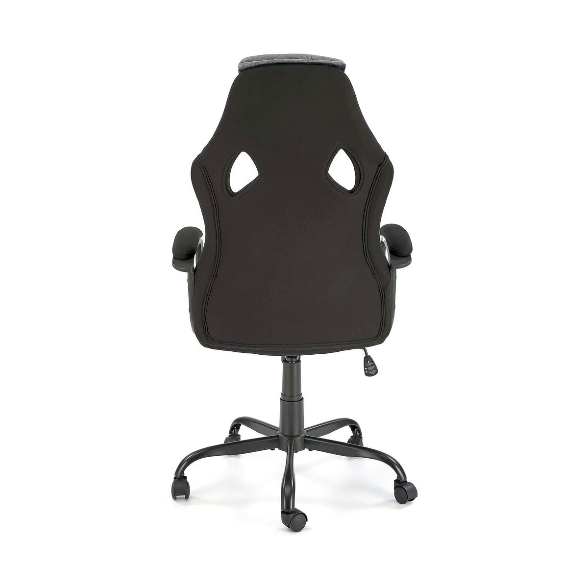 Scaun birou JENSEN, negru/gri, stofa/polipropilena, 65x70x115/125 cm