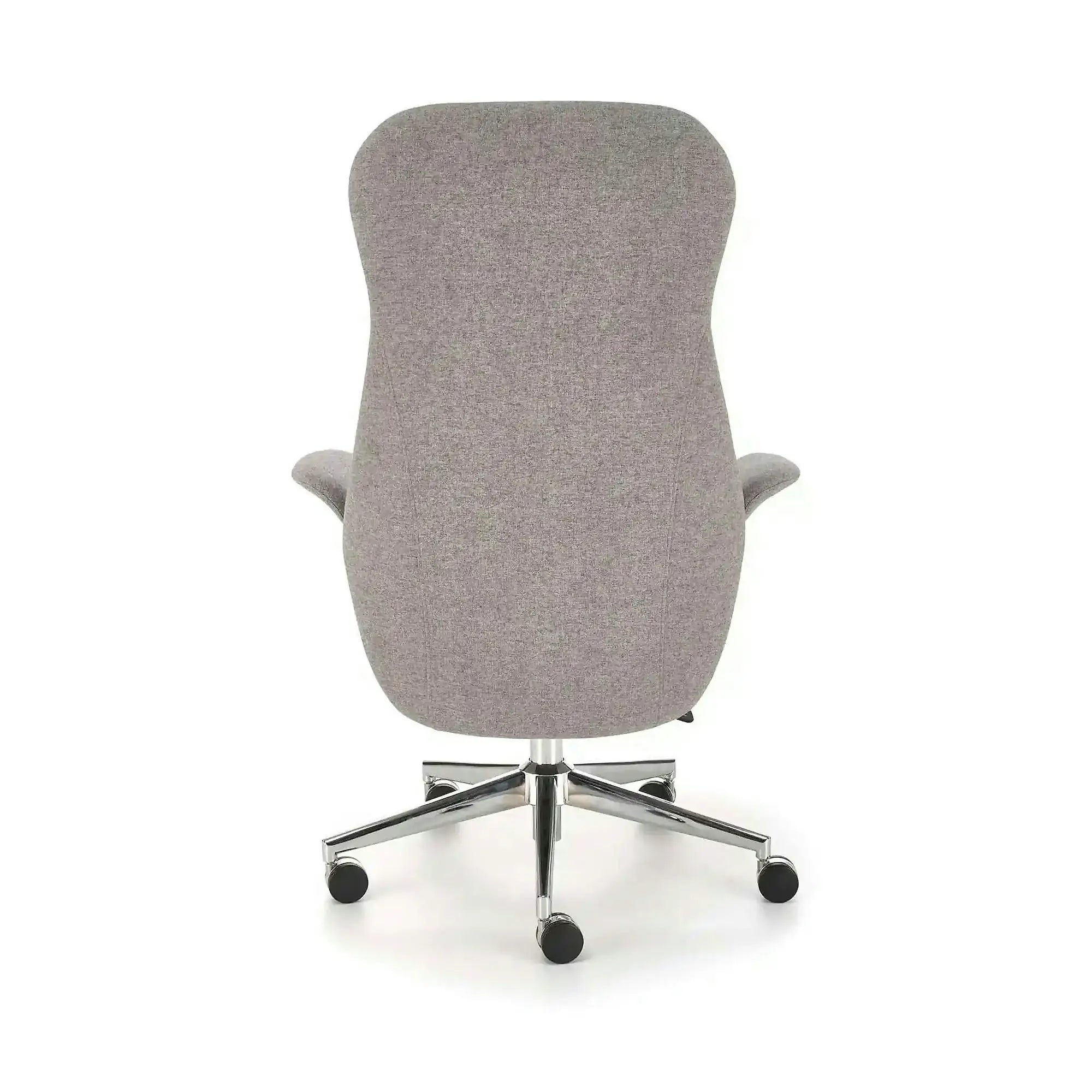 Scaun birou KEVIN, gri deschis, stofa clasica/metal, 74x68x118/125 cm