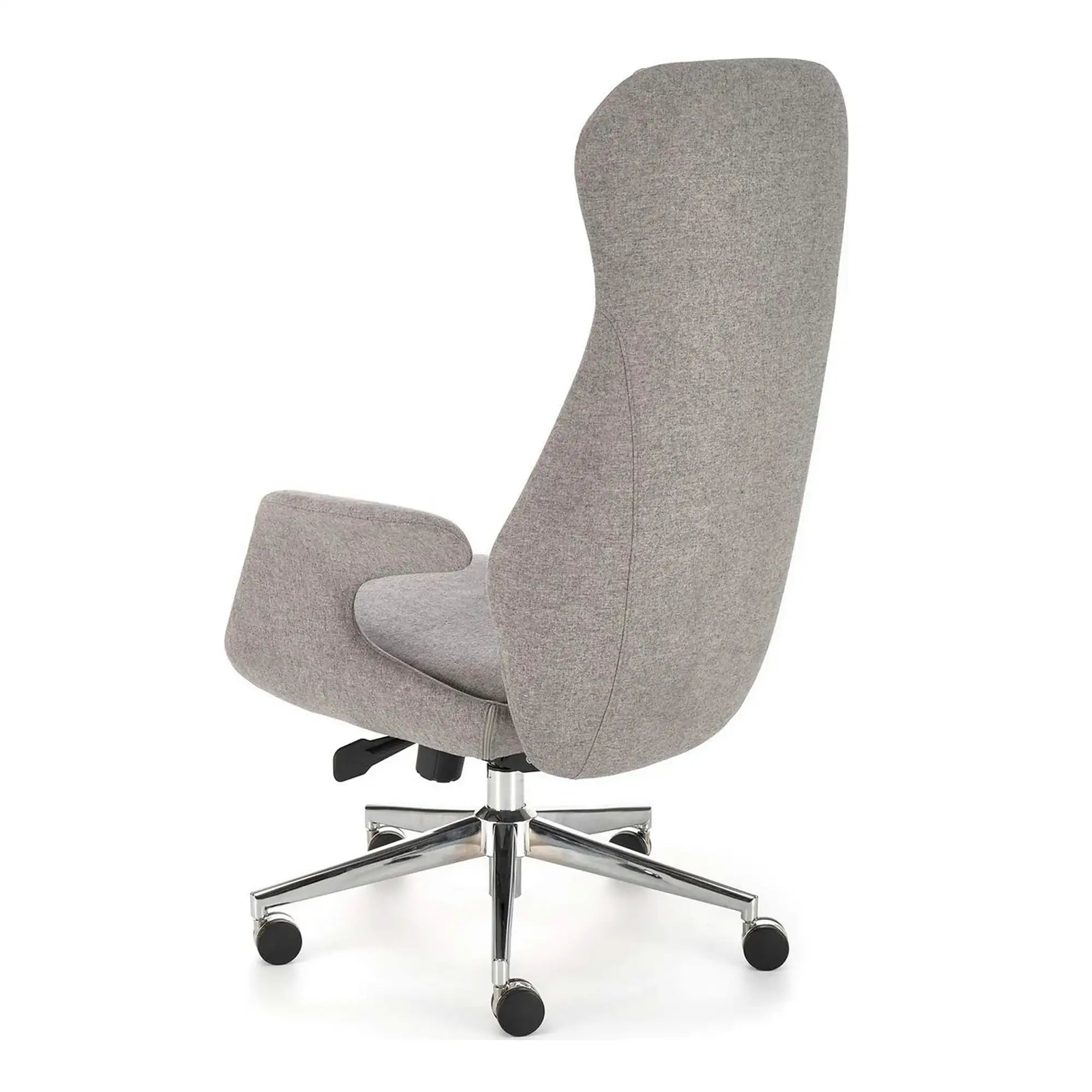 Scaun birou KEVIN, gri deschis, stofa clasica/metal, 74x68x118/125 cm