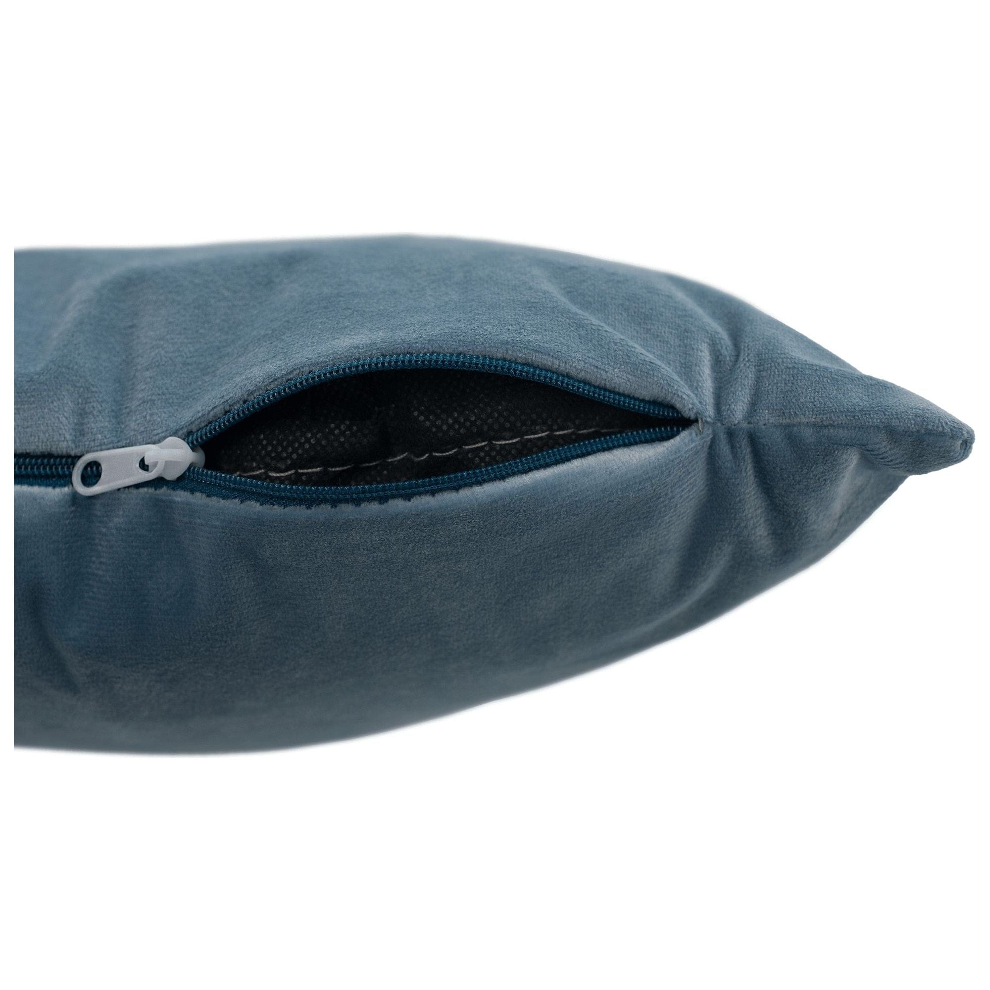 Scaun birou KLIAN, albastru deschis/crom, metal/stofa catifelata, 59x61x87/101 cm