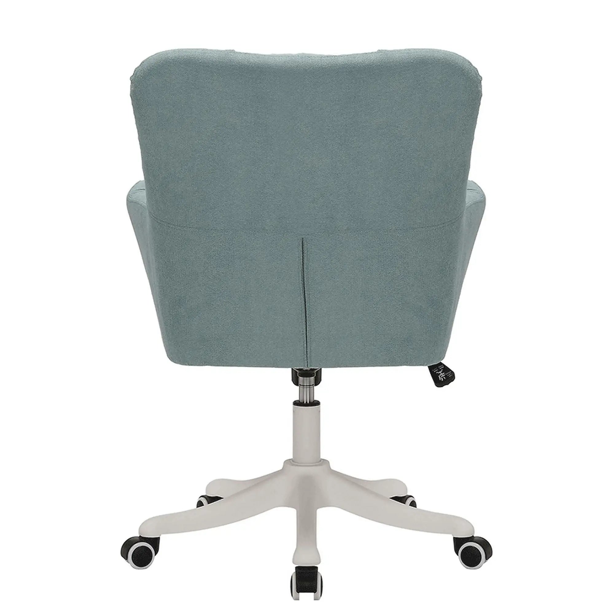 Scaun birou LOREL, verde menta, stofa clasica, 64x67x90/99 cm