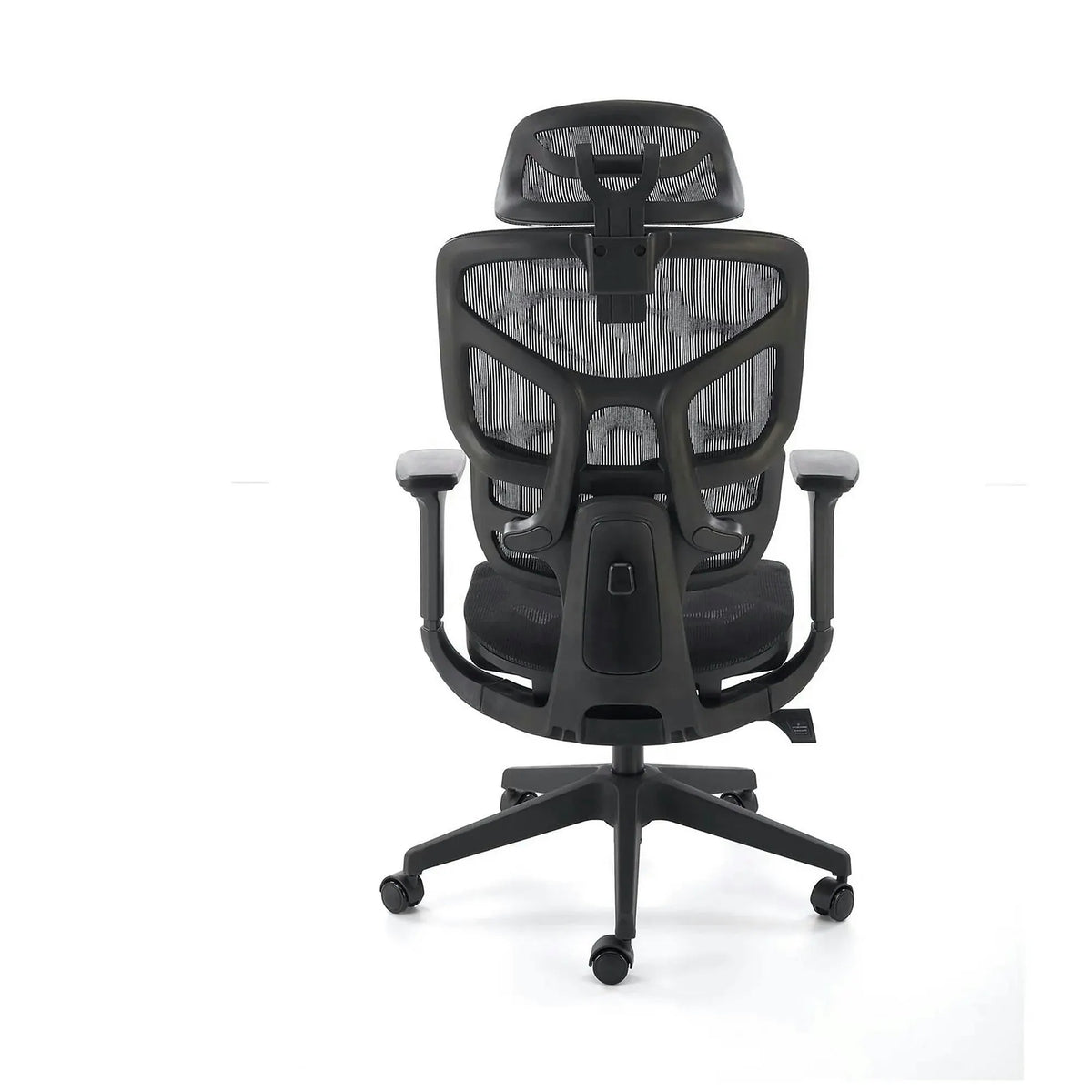 Scaun birou MACAR, negru, stofa clasica/plasa, 71x69x127-133 cm