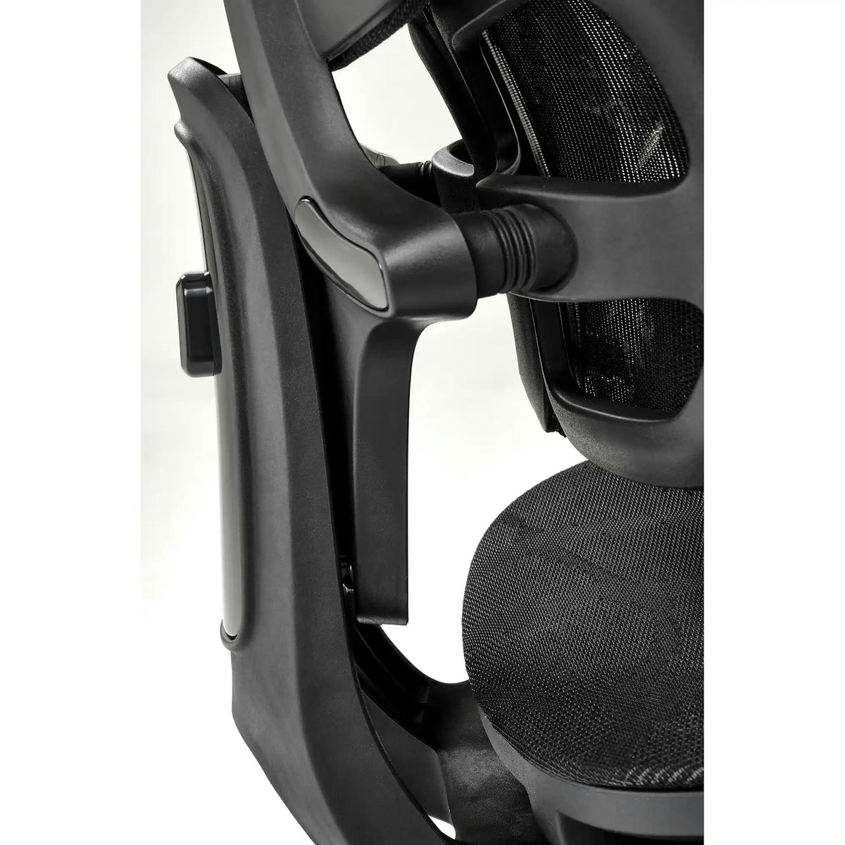 Scaun birou MACAR, negru, stofa clasica/plasa, 71x69x127-133 cm